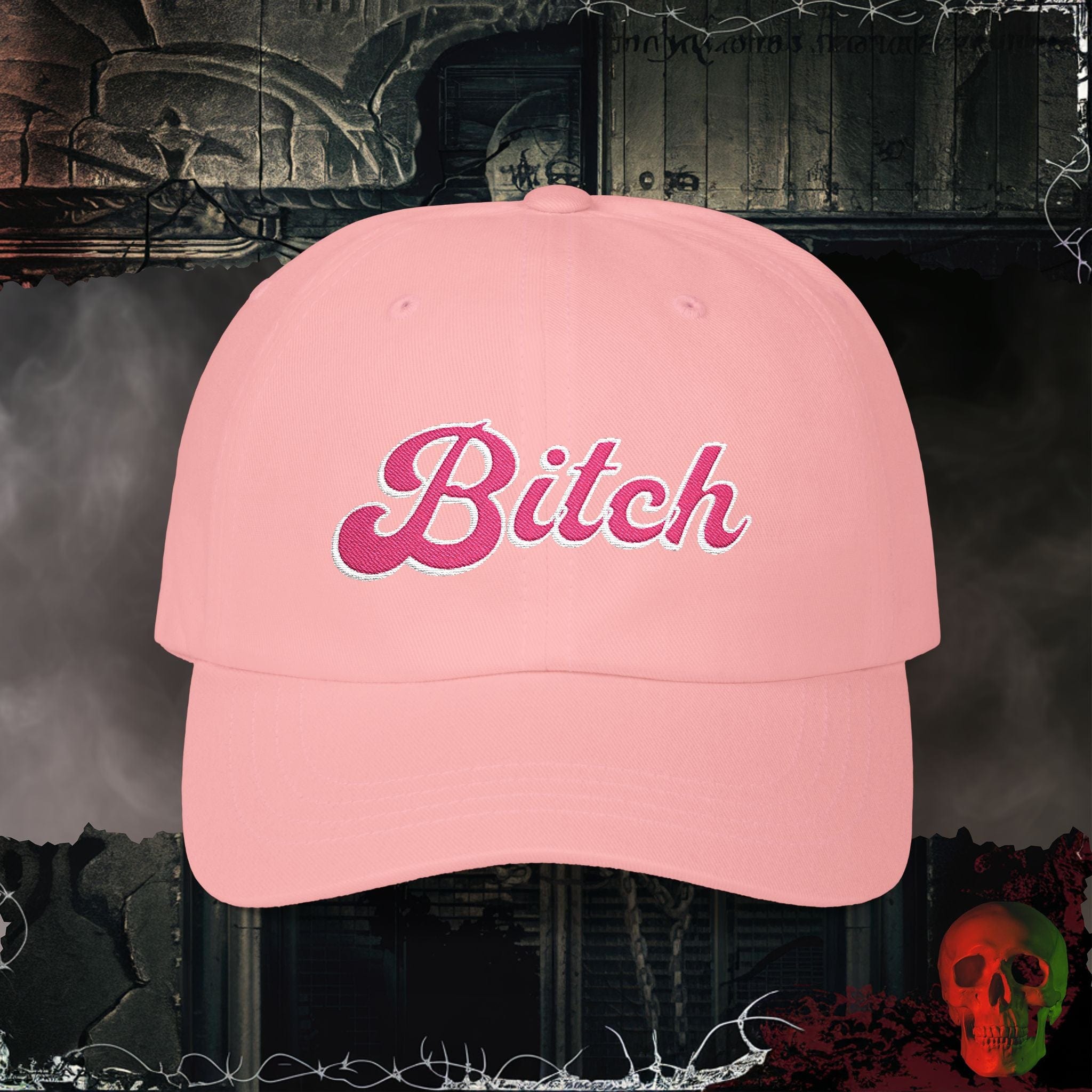 Hats Pink / One size Bitch Embroidered Hat
