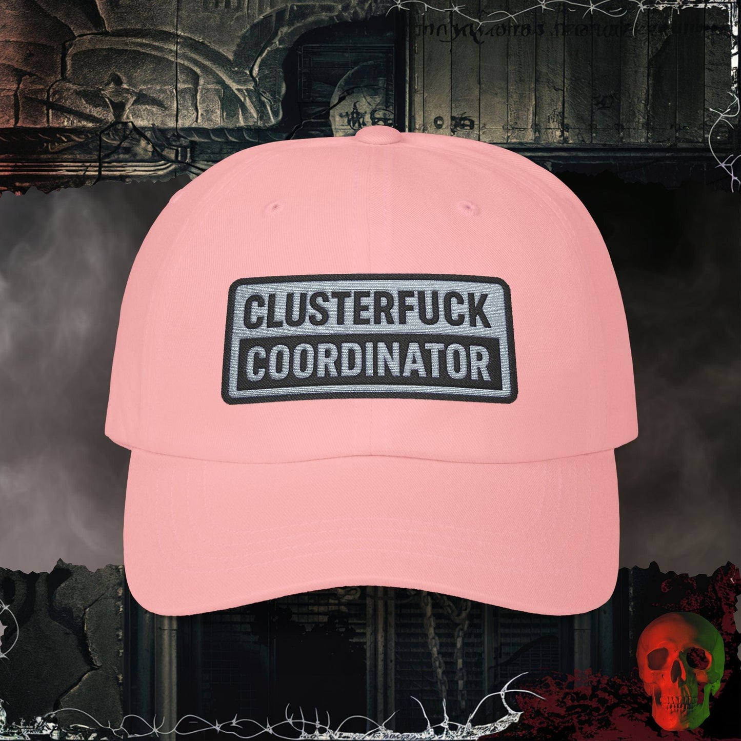 Hats Pink / One size Clusterf*ck Coordinator  Embroidered Hat