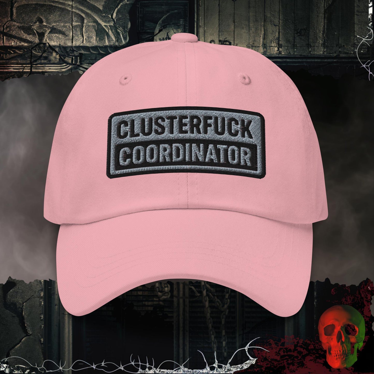 Hats Pink / One size Clusterf*ck Coordinator  Embroidered Hat