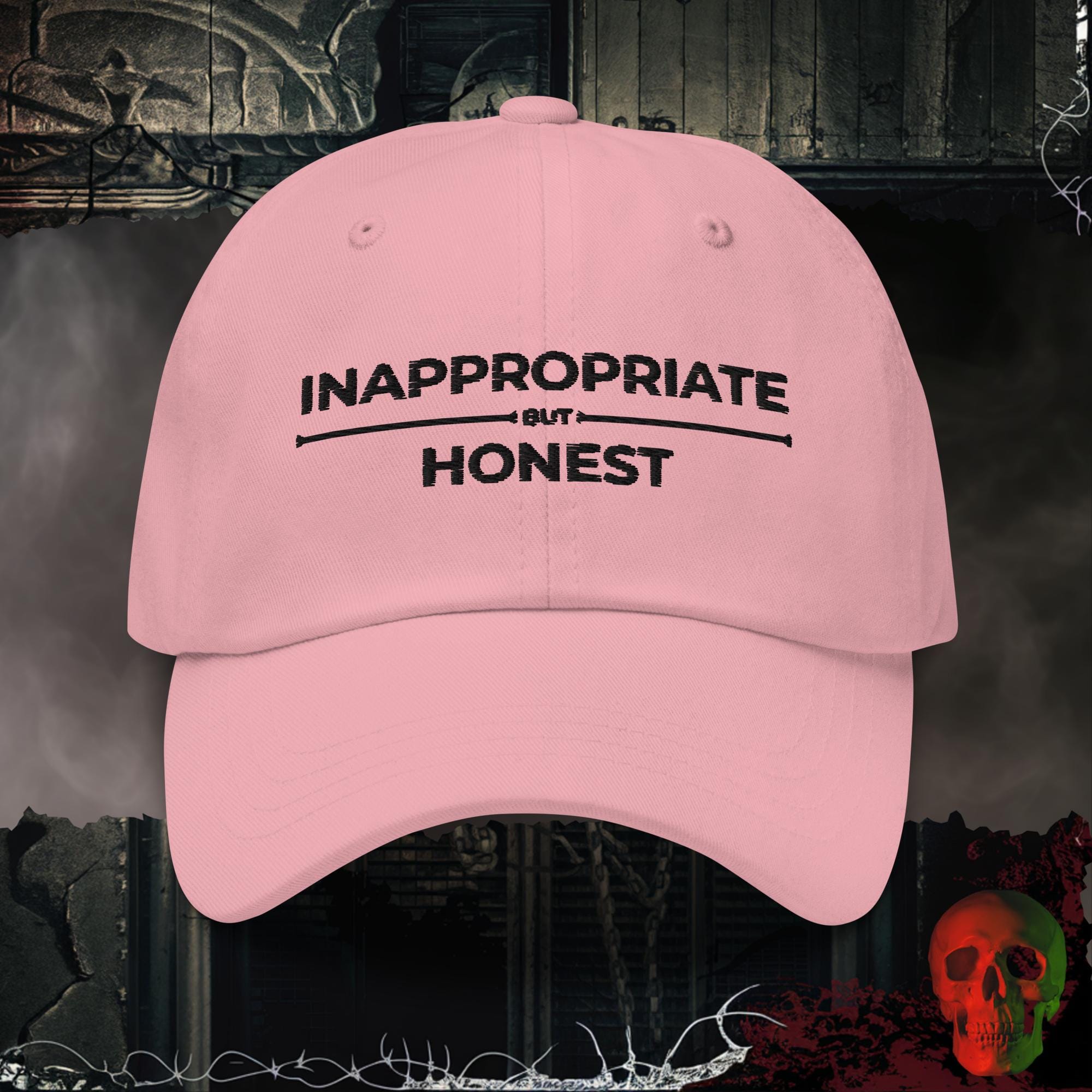 Hats Pink / One size Inappropriate But Honest Embroidered Hat