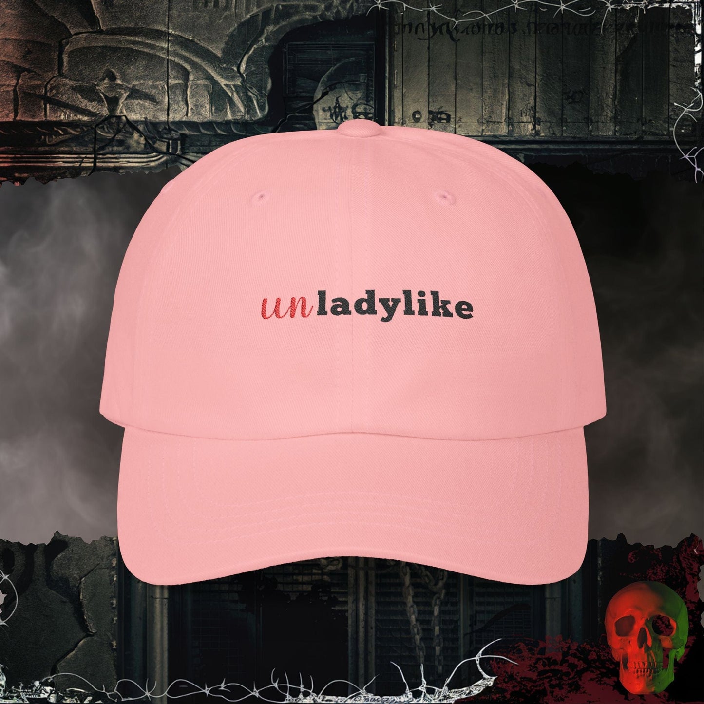 Hats Pink / One size Maybe Unladylike Embroidered Hat