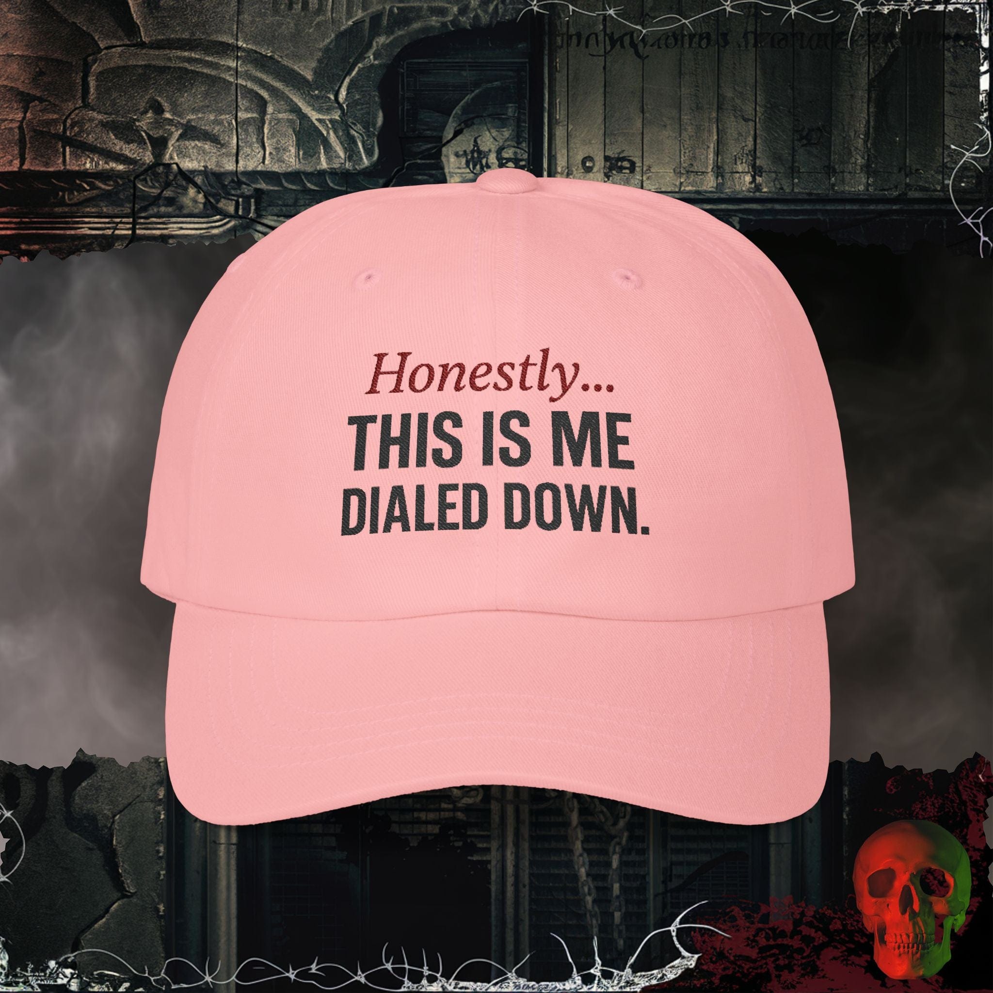 Hats Pink / One size Me Dialed Down Embroidered Hat