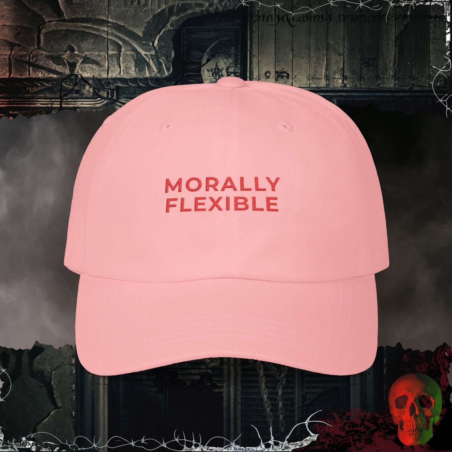 Hats Pink / One size Morally Flexible Embroidered Hat