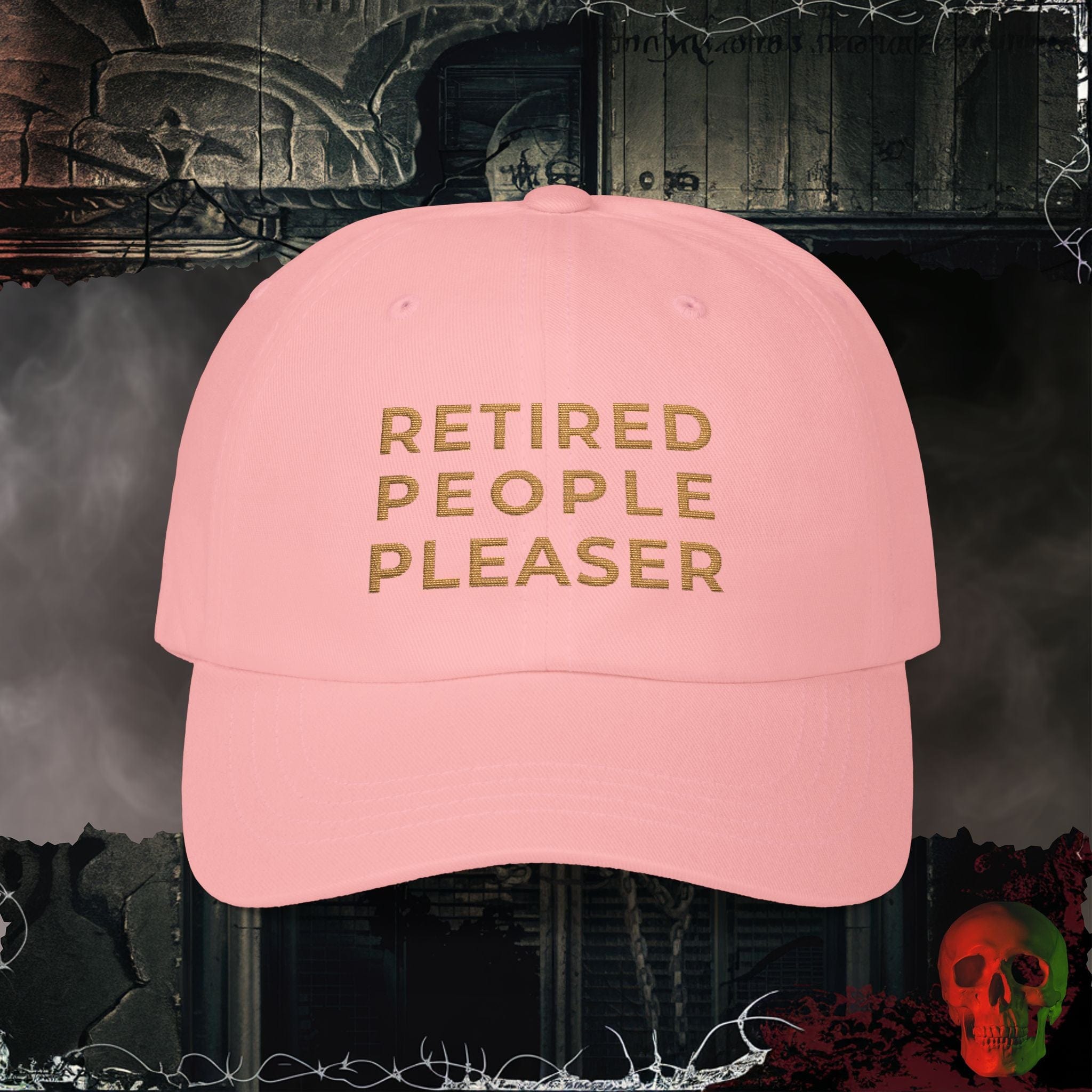Hats Pink / One size Retired People Pleaser Embroidered Hat