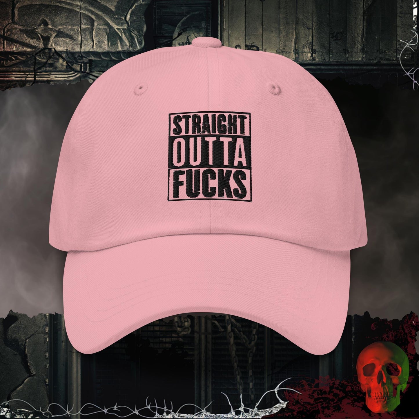 Hats Pink / One size Straight Out of F's Embroidered Hat