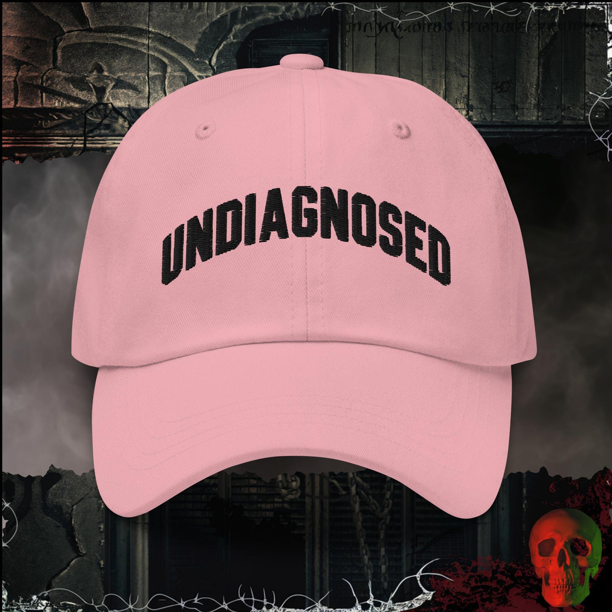 Hats Pink / One size Undiagnosed Embroidered Hat | Rebel Ink Designs