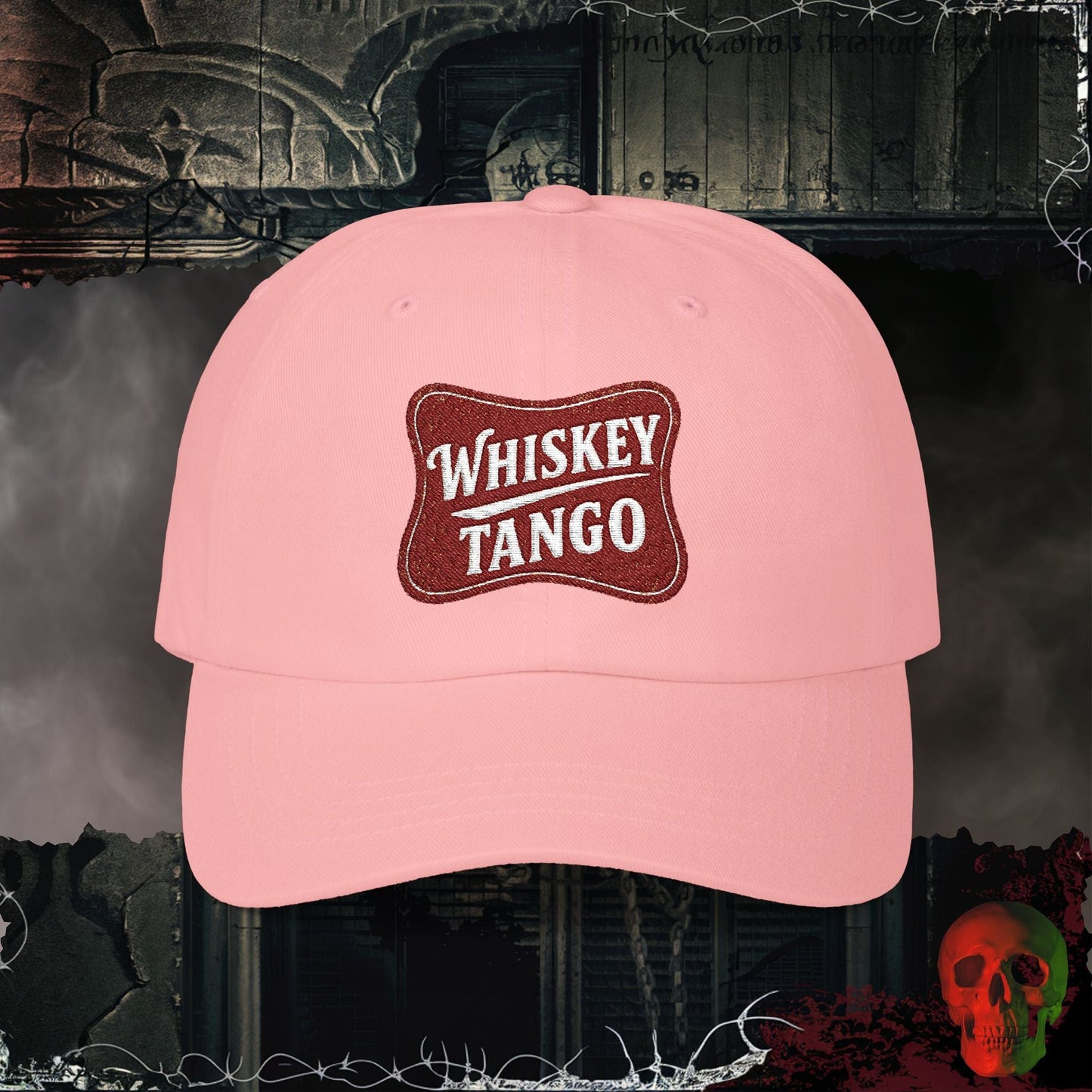 Hats Pink / One size Whiskey Tango Embroidered Hat