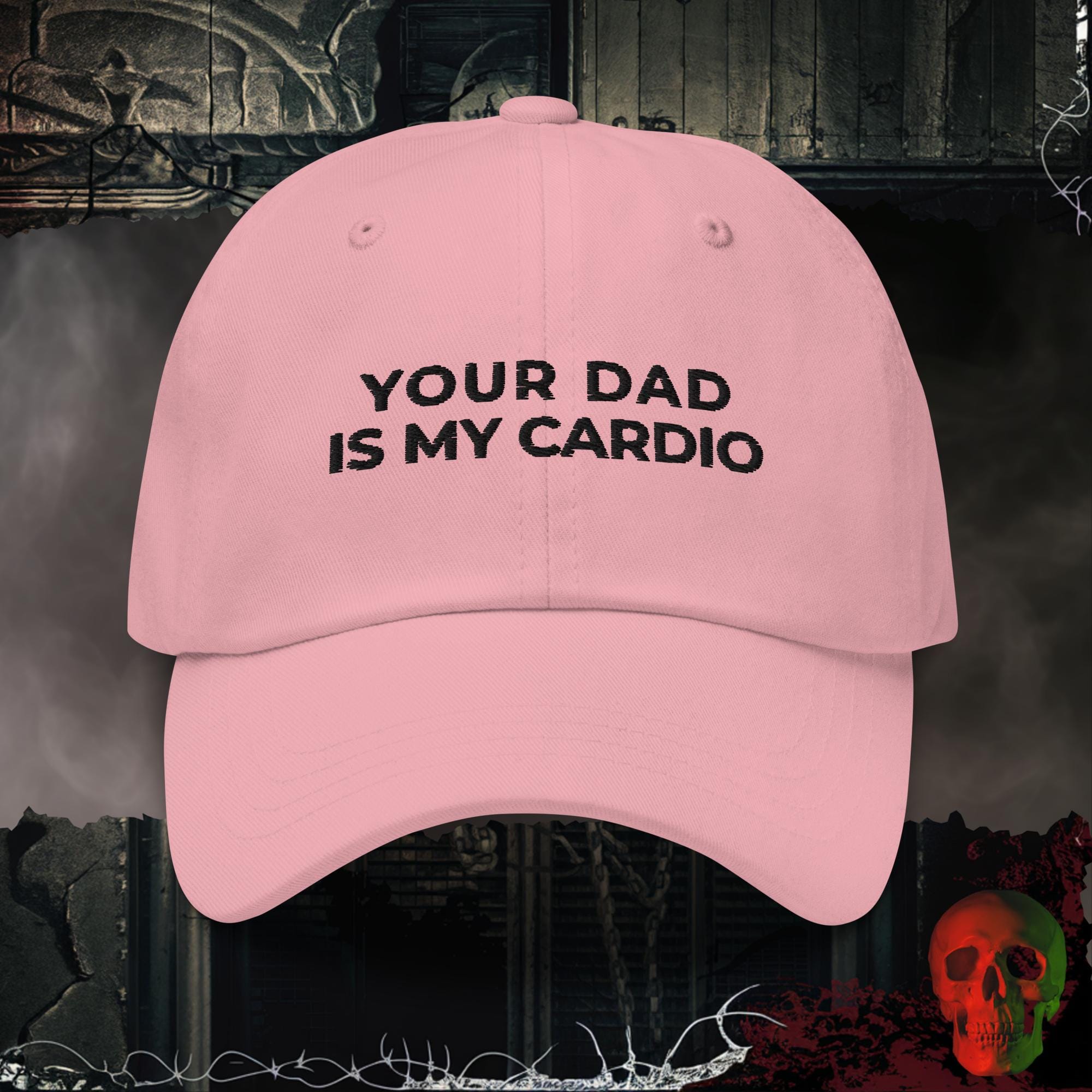 Hats Pink / One size Your Dad is My Cardio Embroidered Hat