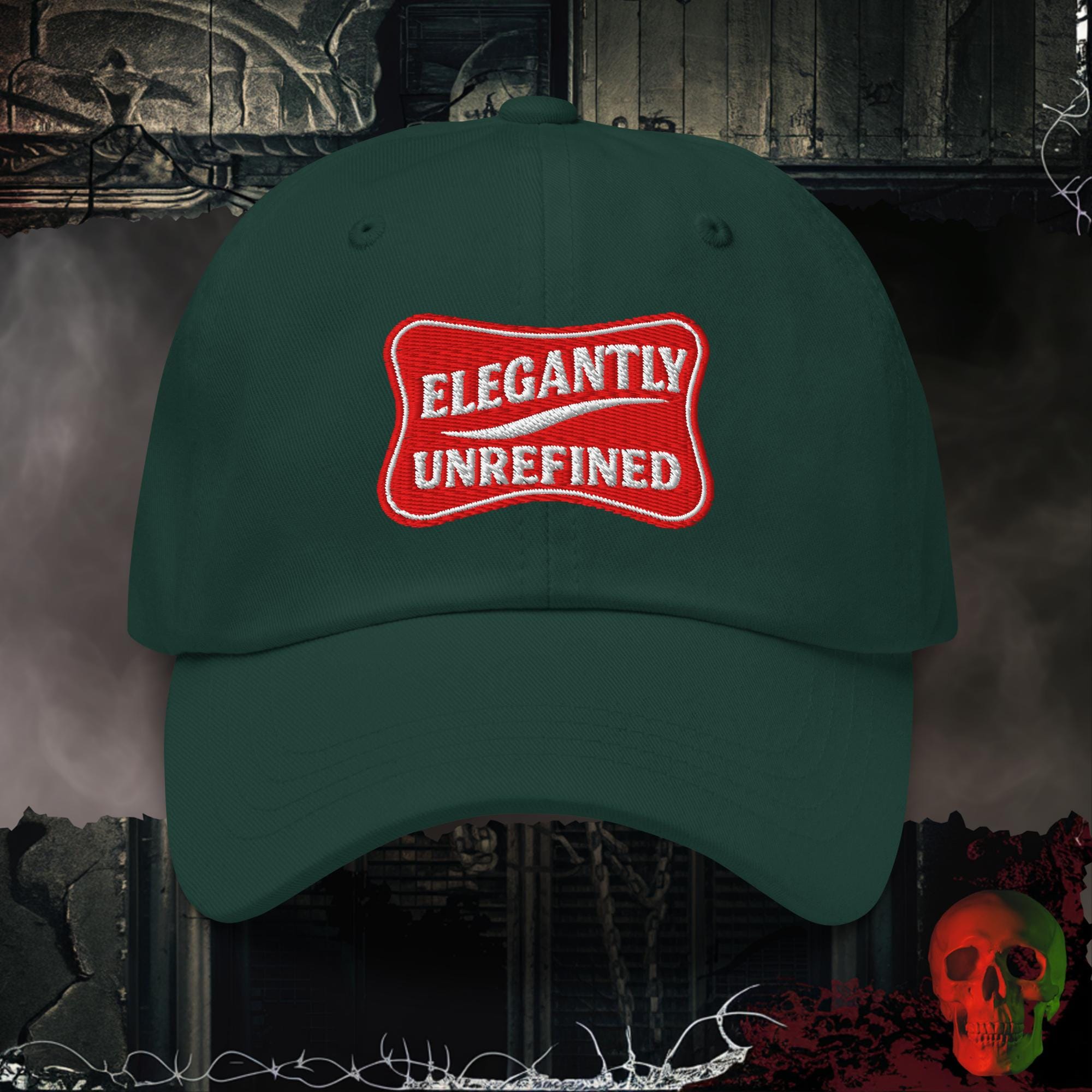 Hats Spruce / One size Elegantly Unrefined Embroidered Hat