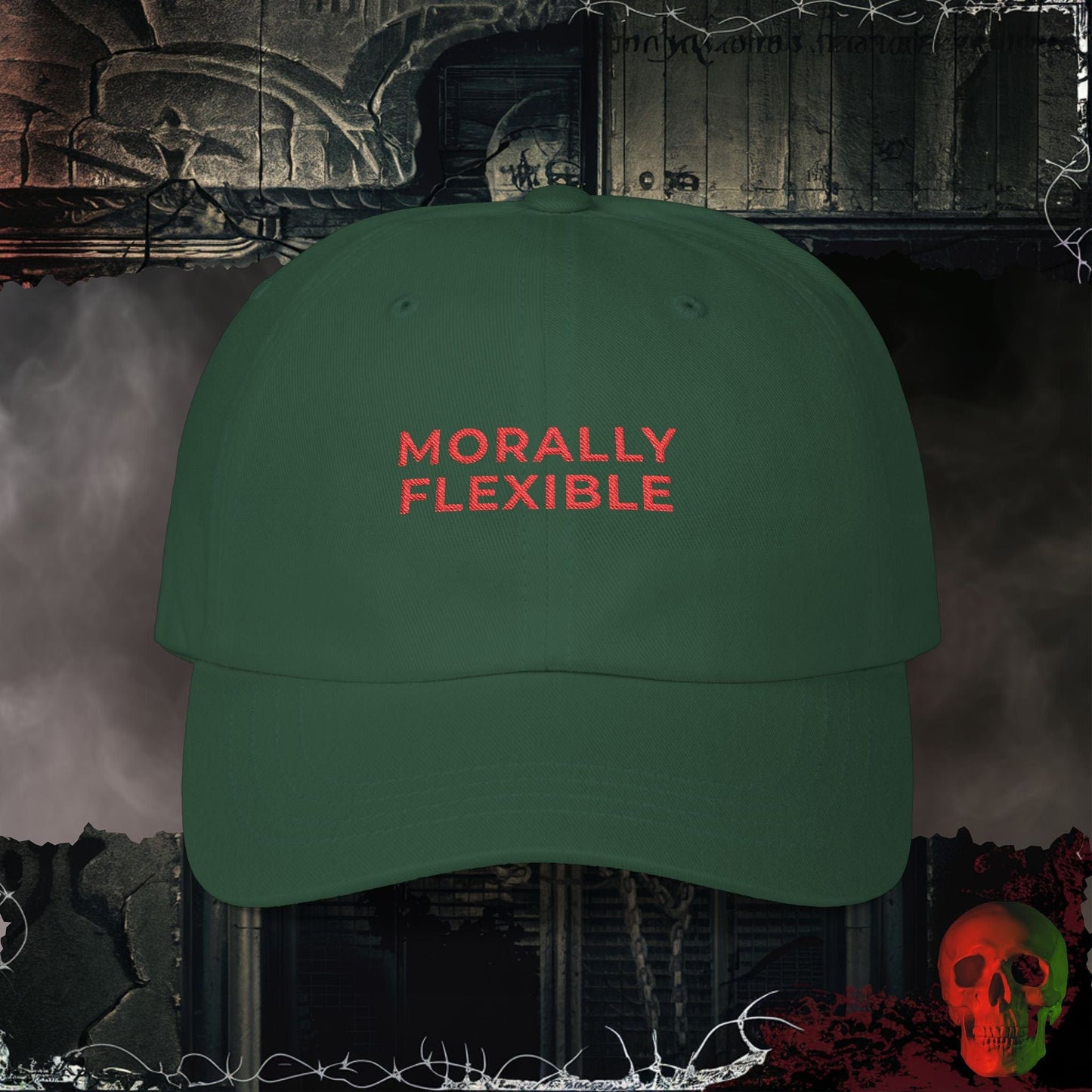 Hats Spruce / One size Morally Flexible Embroidered Hat