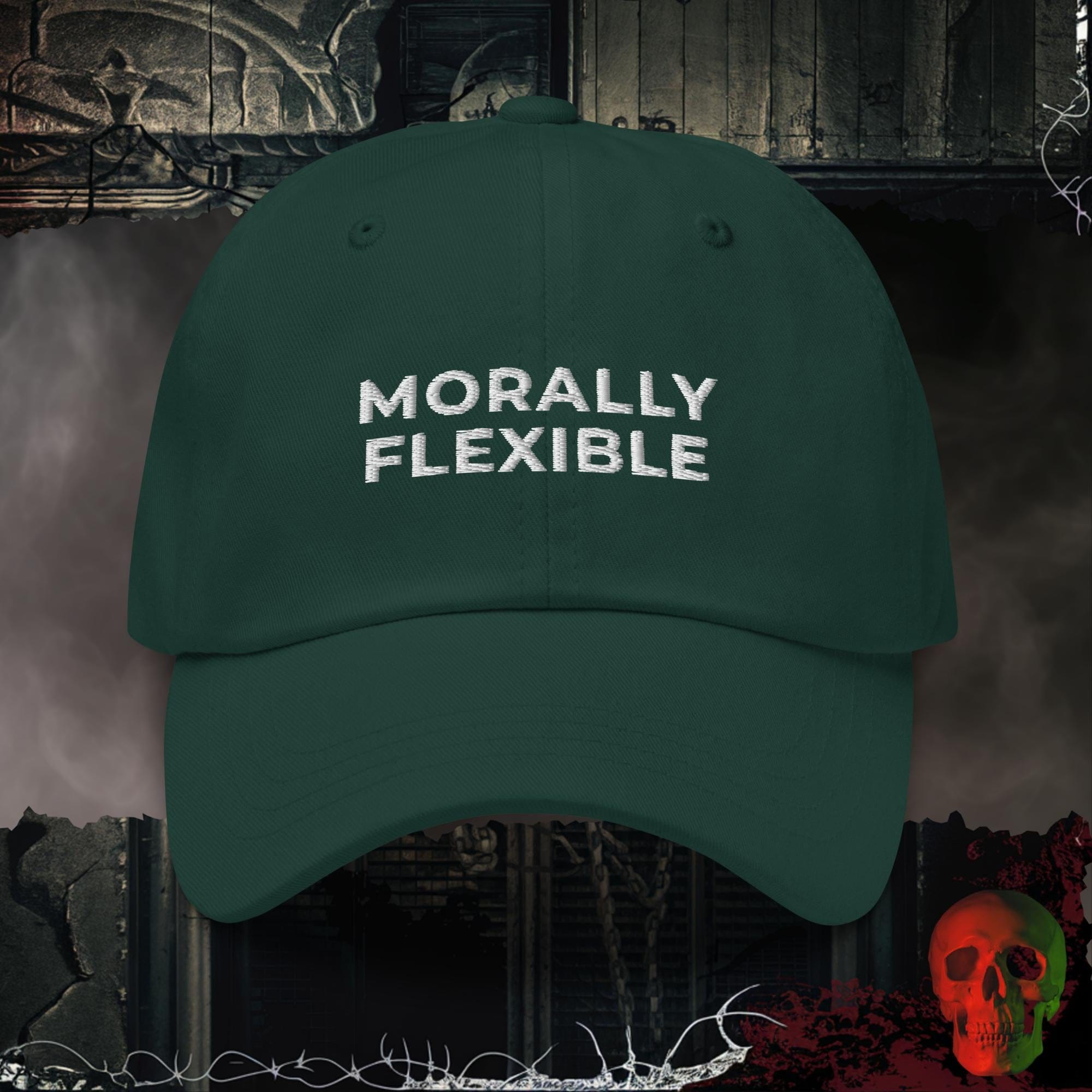 Hats Spruce / One size Morally Flexible Embroidered Hat
