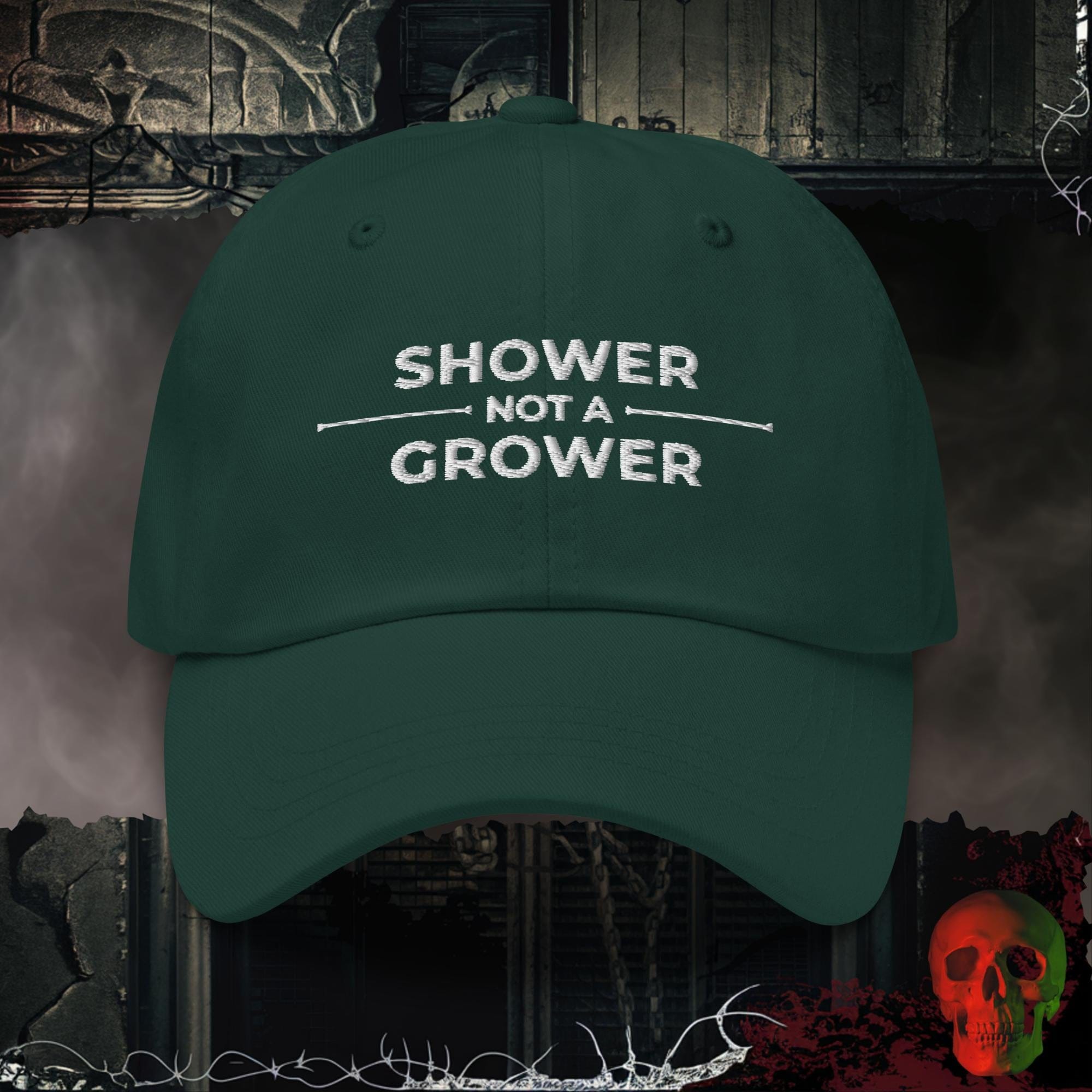 Hats Spruce Shower Not A Grower Embroidered Hat