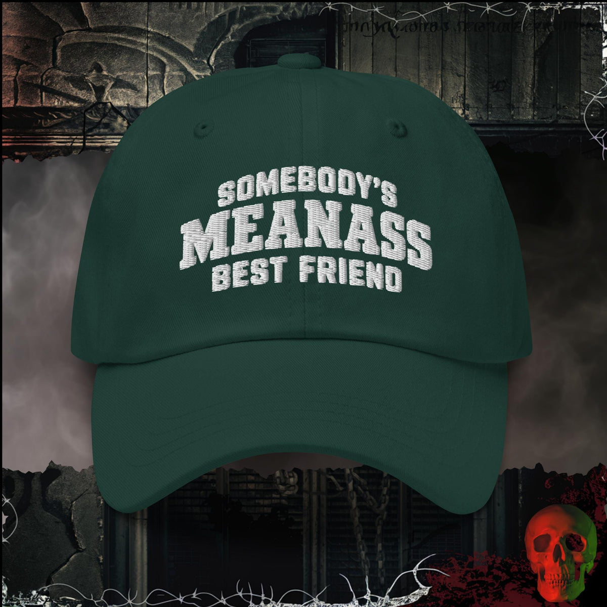 Hats Spruce Somebody's Meanass Best Friend Embroidered Hat | Rebel Ink Designs