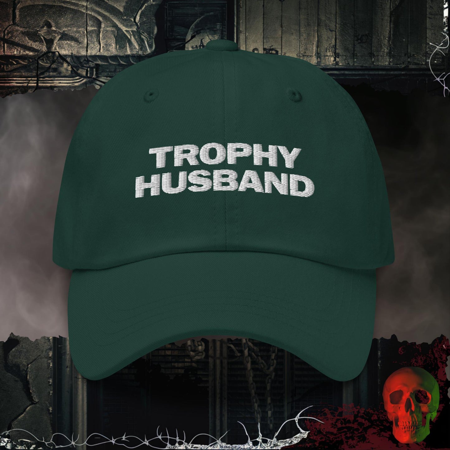 Hats Spruce Trophy Husband Embroidered Hat