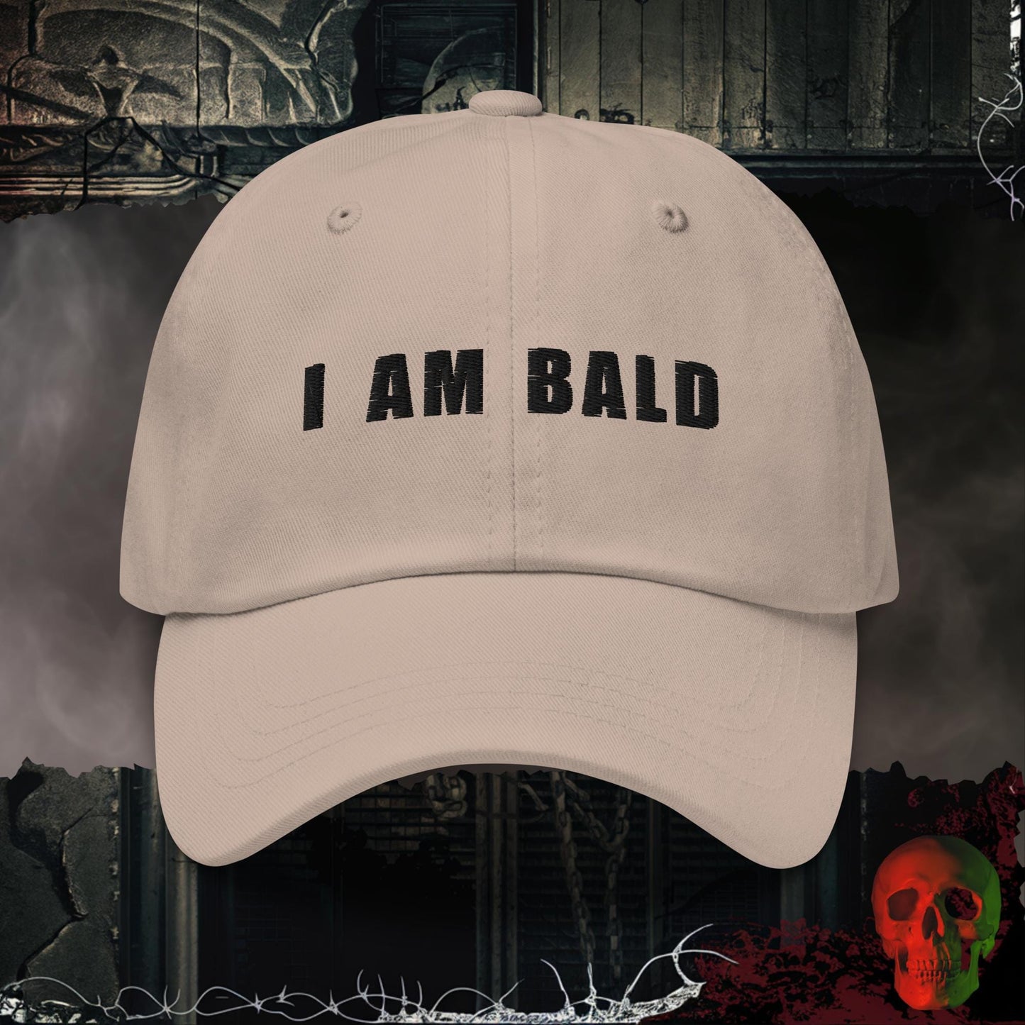 Hats Stone I Am Bald Embroidered Hat