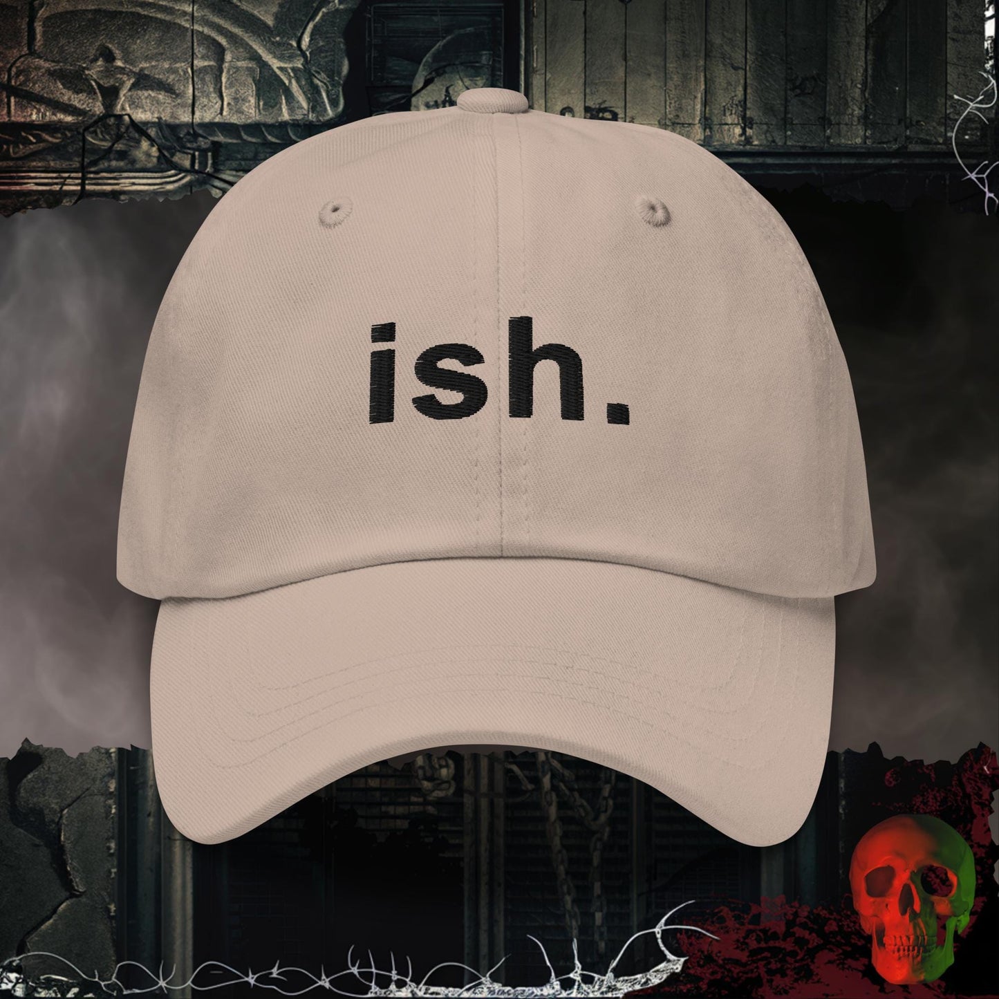 Hats Stone ish. Embroidered Hat