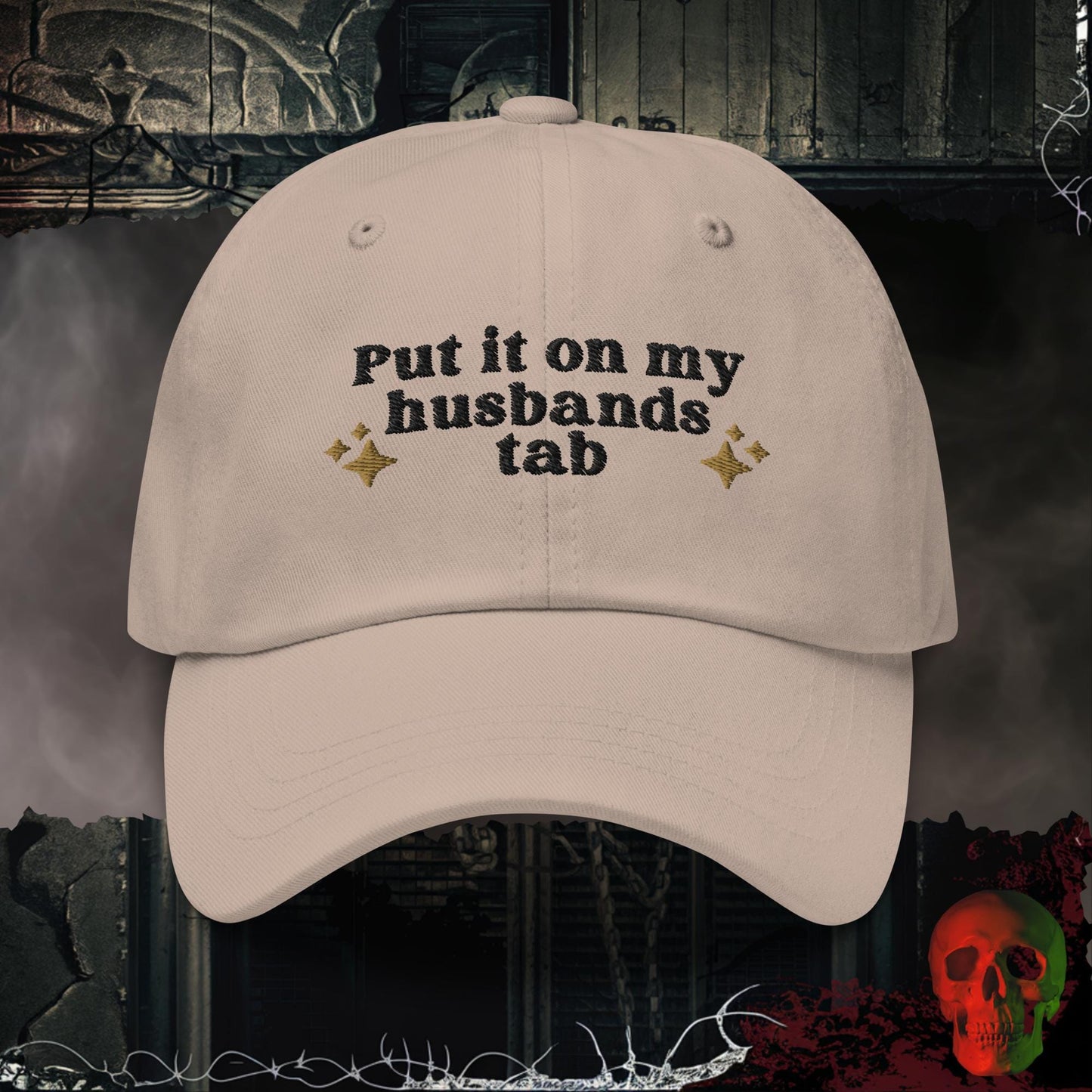 Hats Stone My Husbands Tab Embroidered Hat