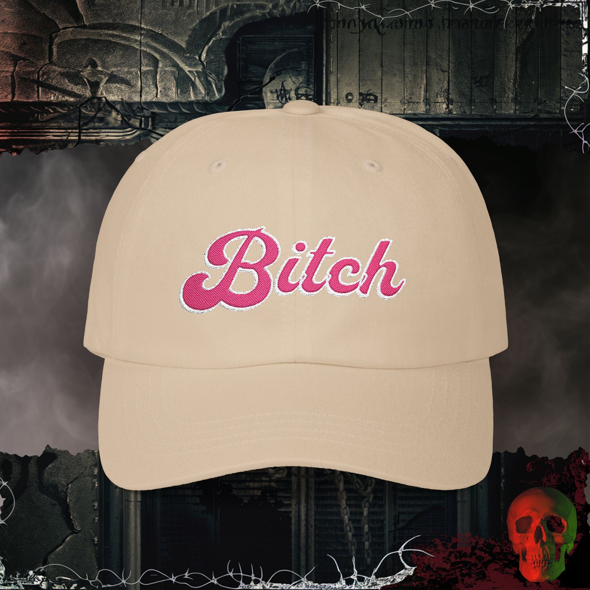 Hats Stone / One size Bitch Embroidered Hat