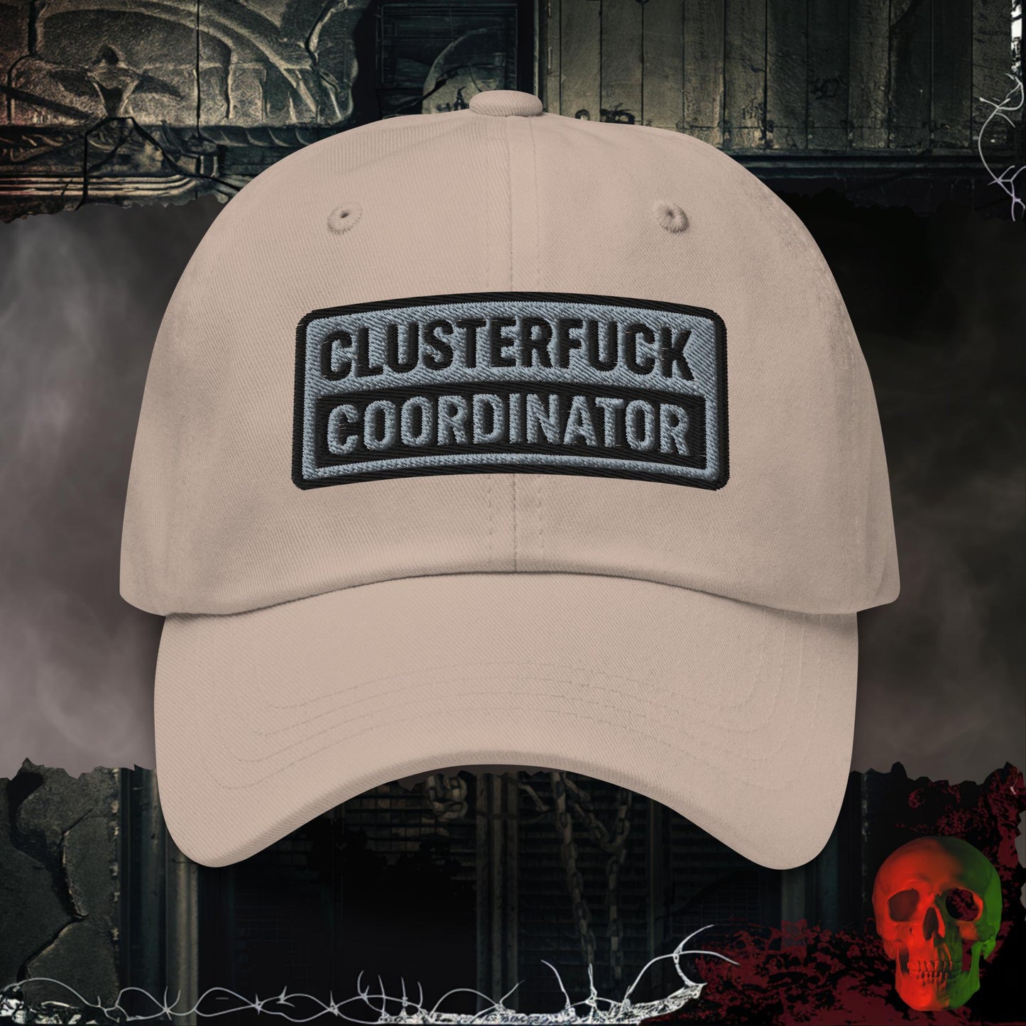 Hats Stone / One size Clusterf*ck Coordinator  Embroidered Hat