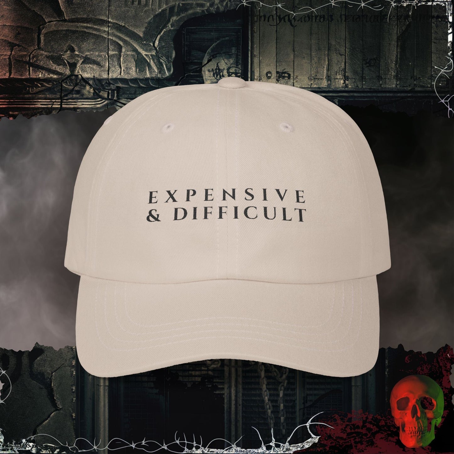 Hats Stone / One size Expensive and Difficult Embroidered Hat