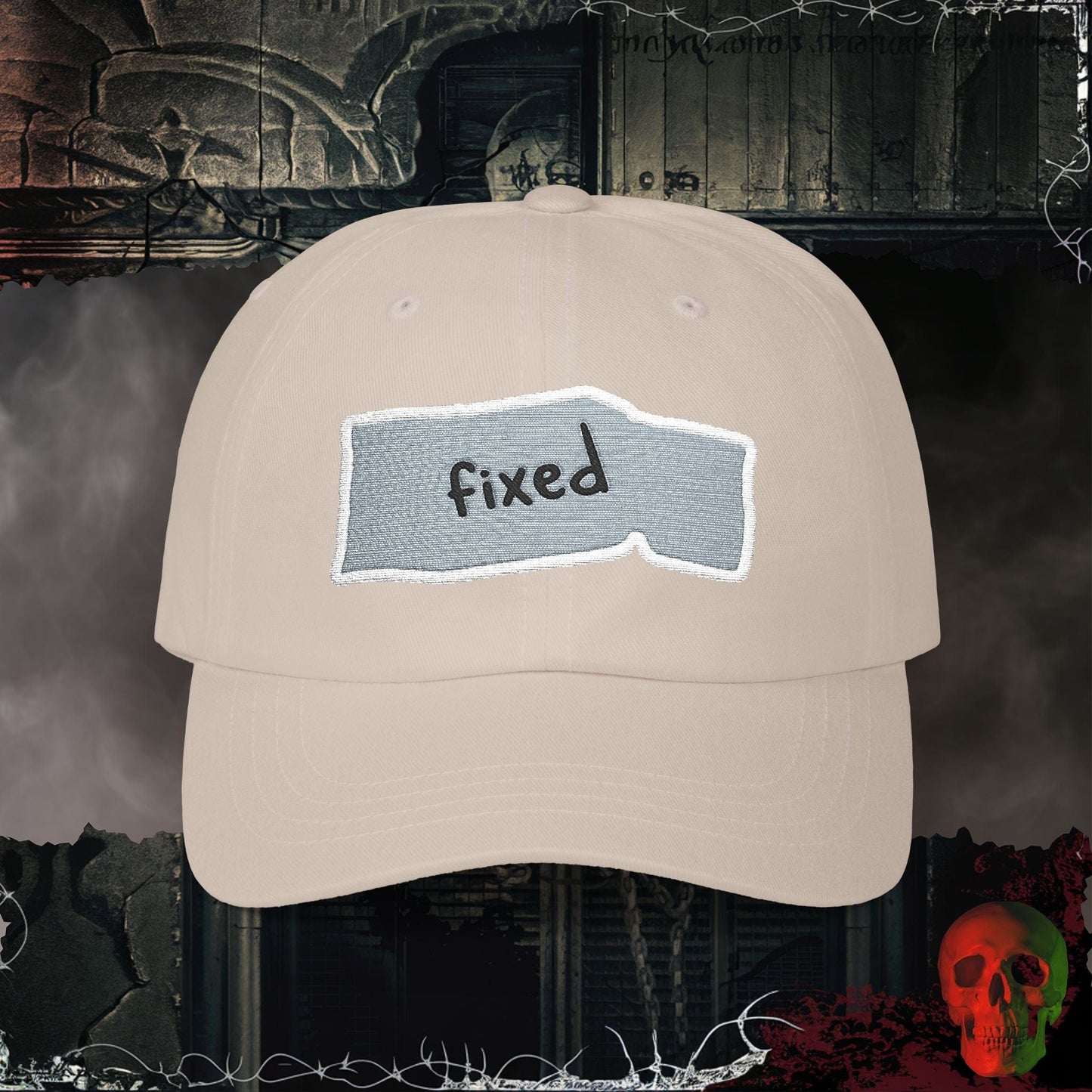 Hats Stone / One size Held Together, It's Fixed Embroidered Hat