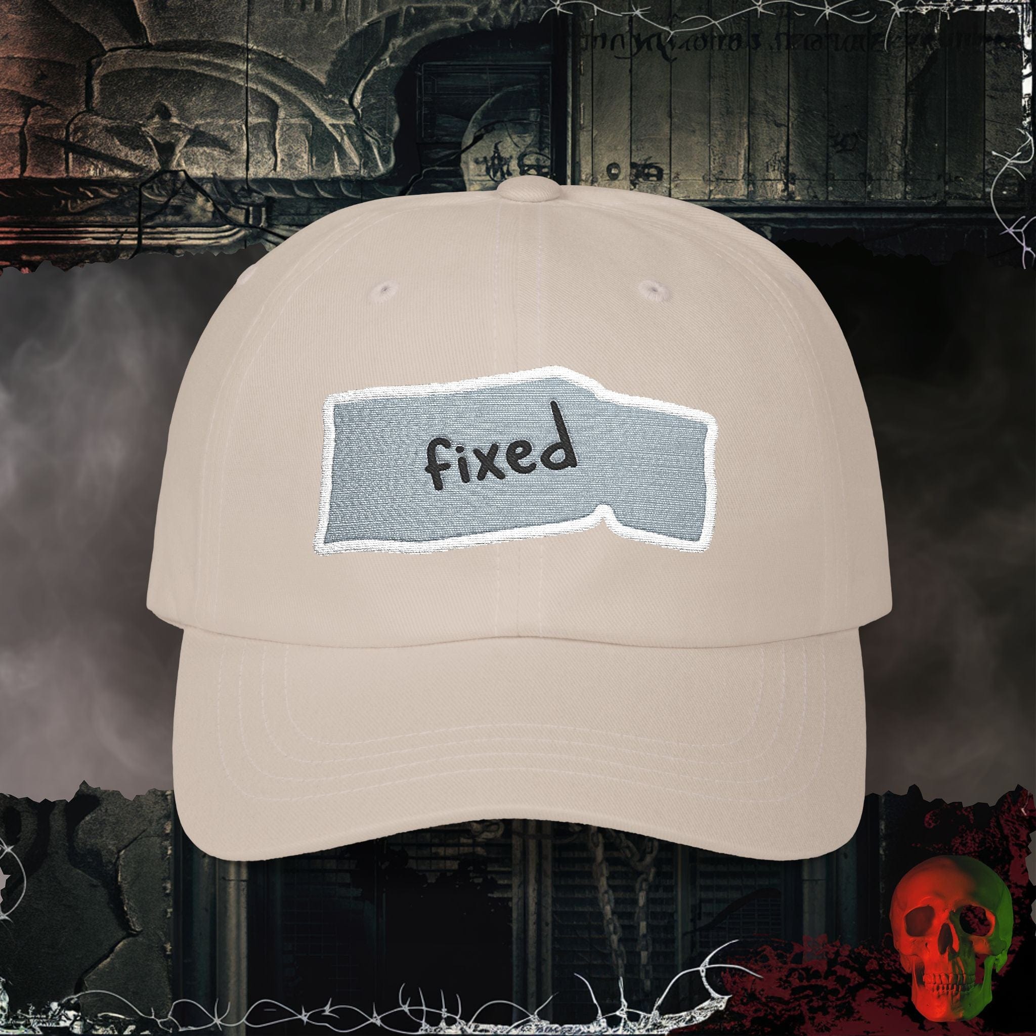 Hats Stone / One size Held Together, It's Fixed Embroidered Hat