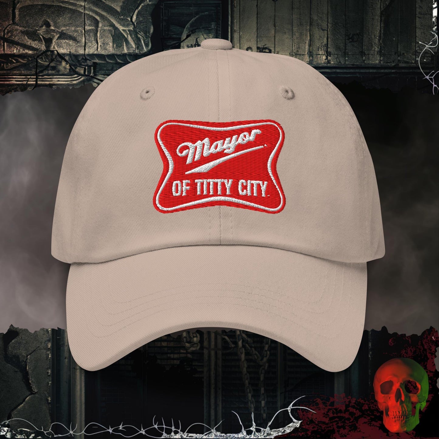 Hats Stone / One size Mayor of Titty City Embroidered Hat
