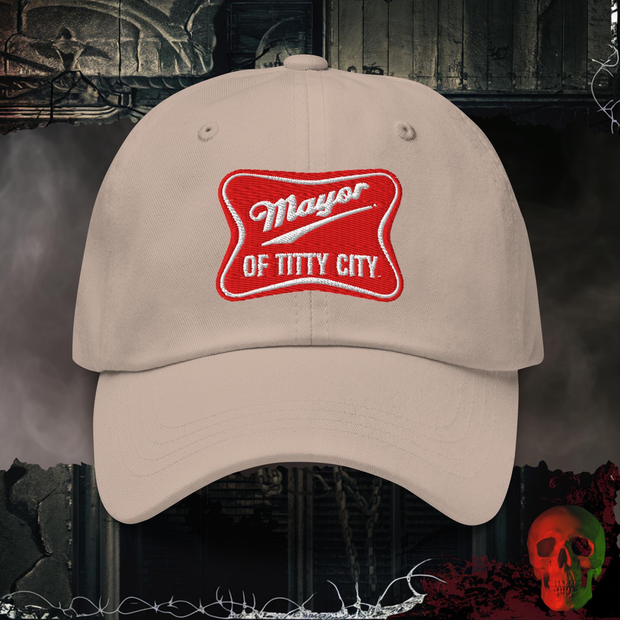 Hats Stone / One size Mayor of Titty City Embroidered Hat