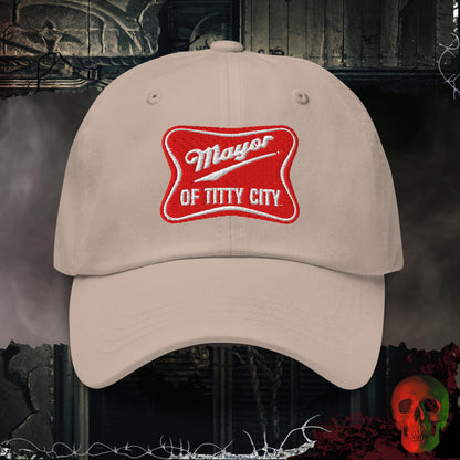 Hats Stone / One size Mayor of Titty City Embroidered Hat