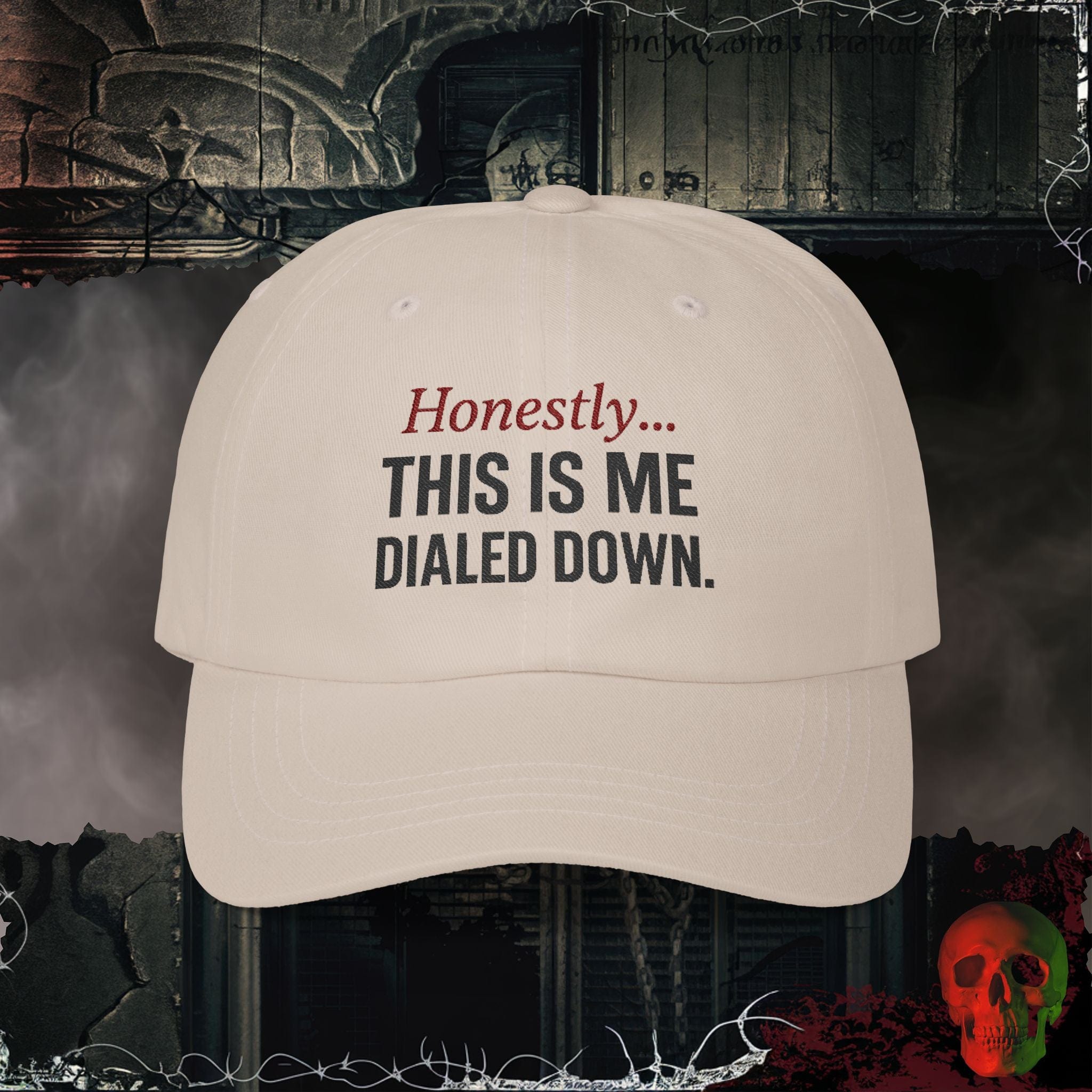 Hats Stone / One size Me Dialed Down Embroidered Hat
