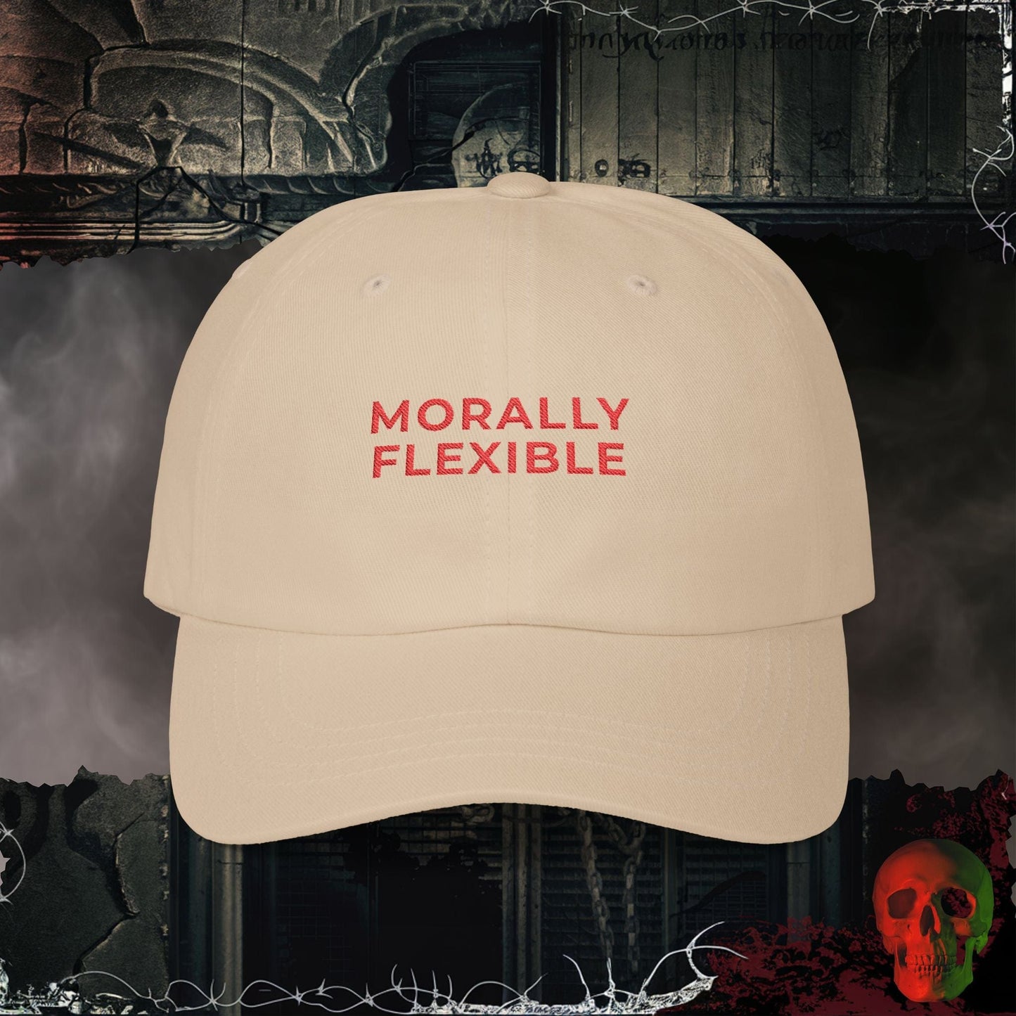 Hats Stone / One size Morally Flexible Embroidered Hat