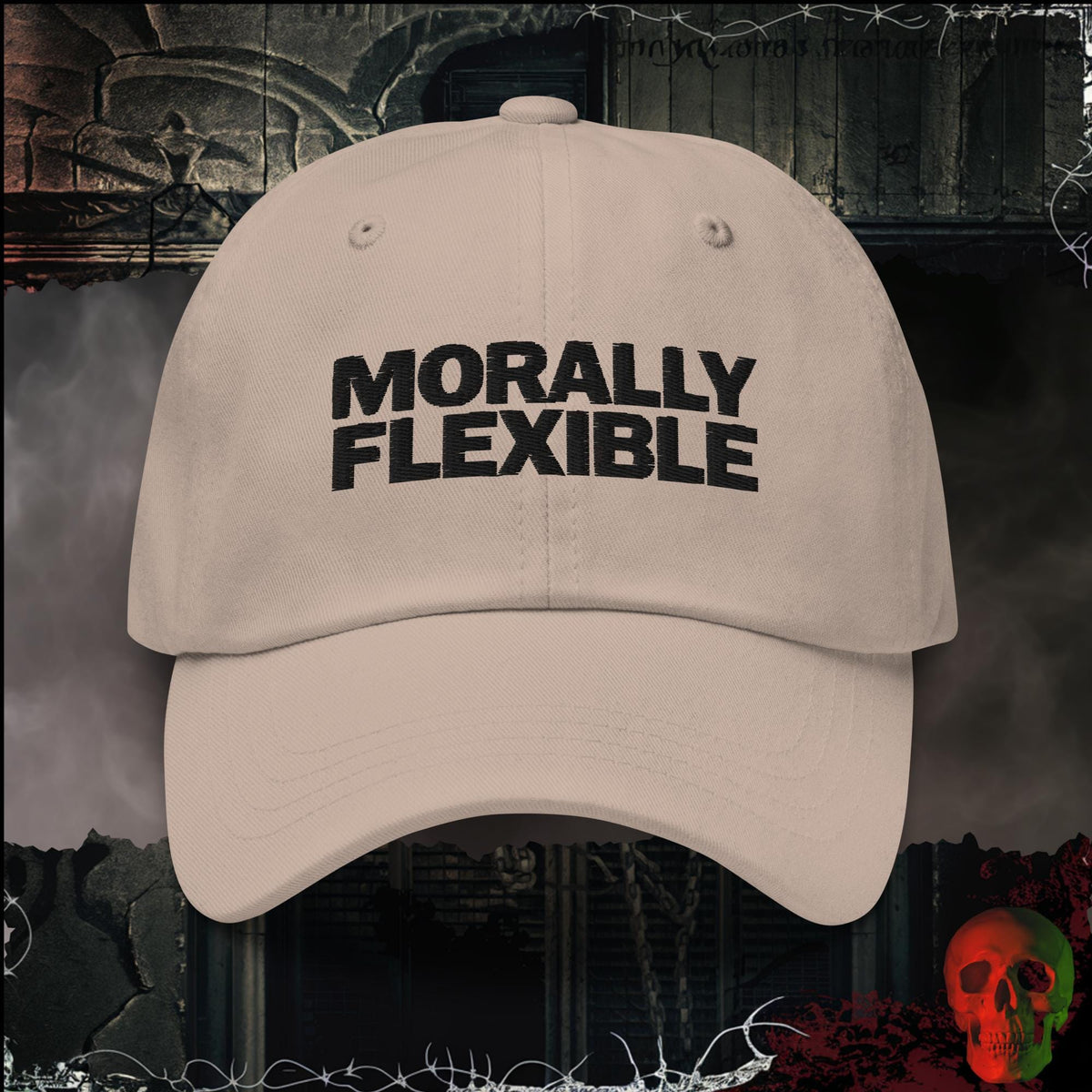 Hats Stone / One size Morally Flexible Embroidered Hat | Rebel Ink Designs