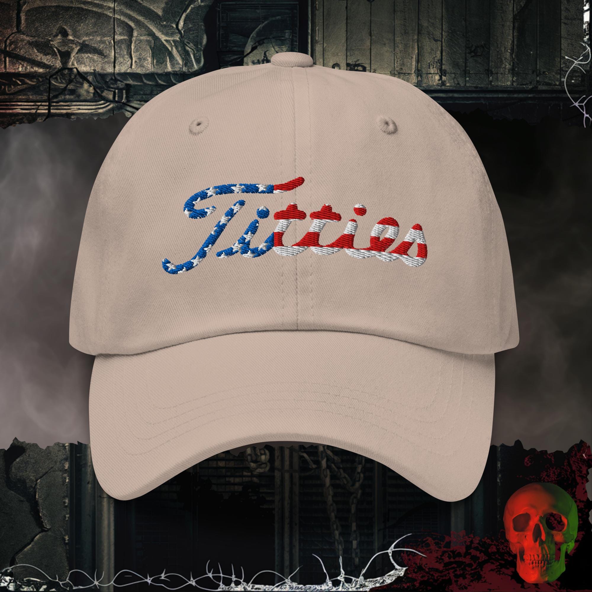 Hats Stone / One size Titties Embroidered Hat