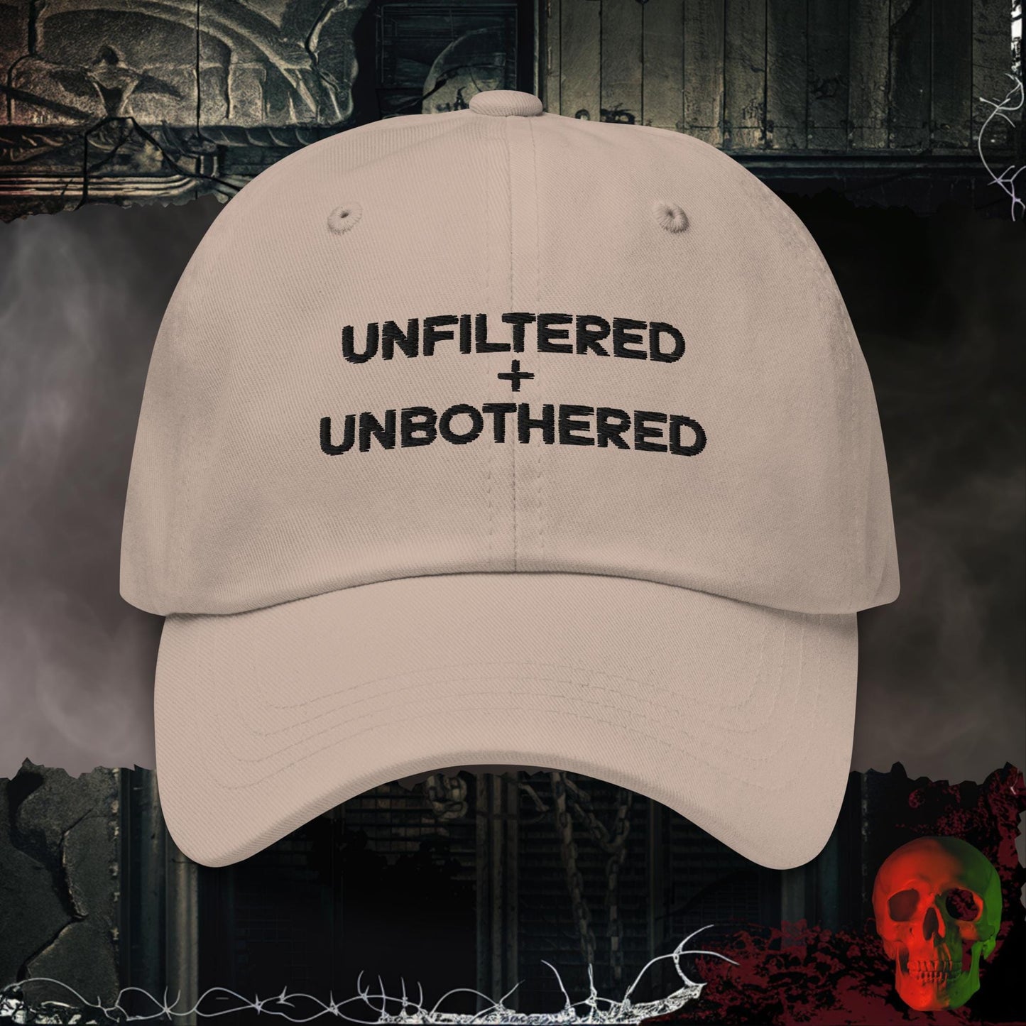 Hats Stone Unfiltered + Unbothered Embroidered Hat