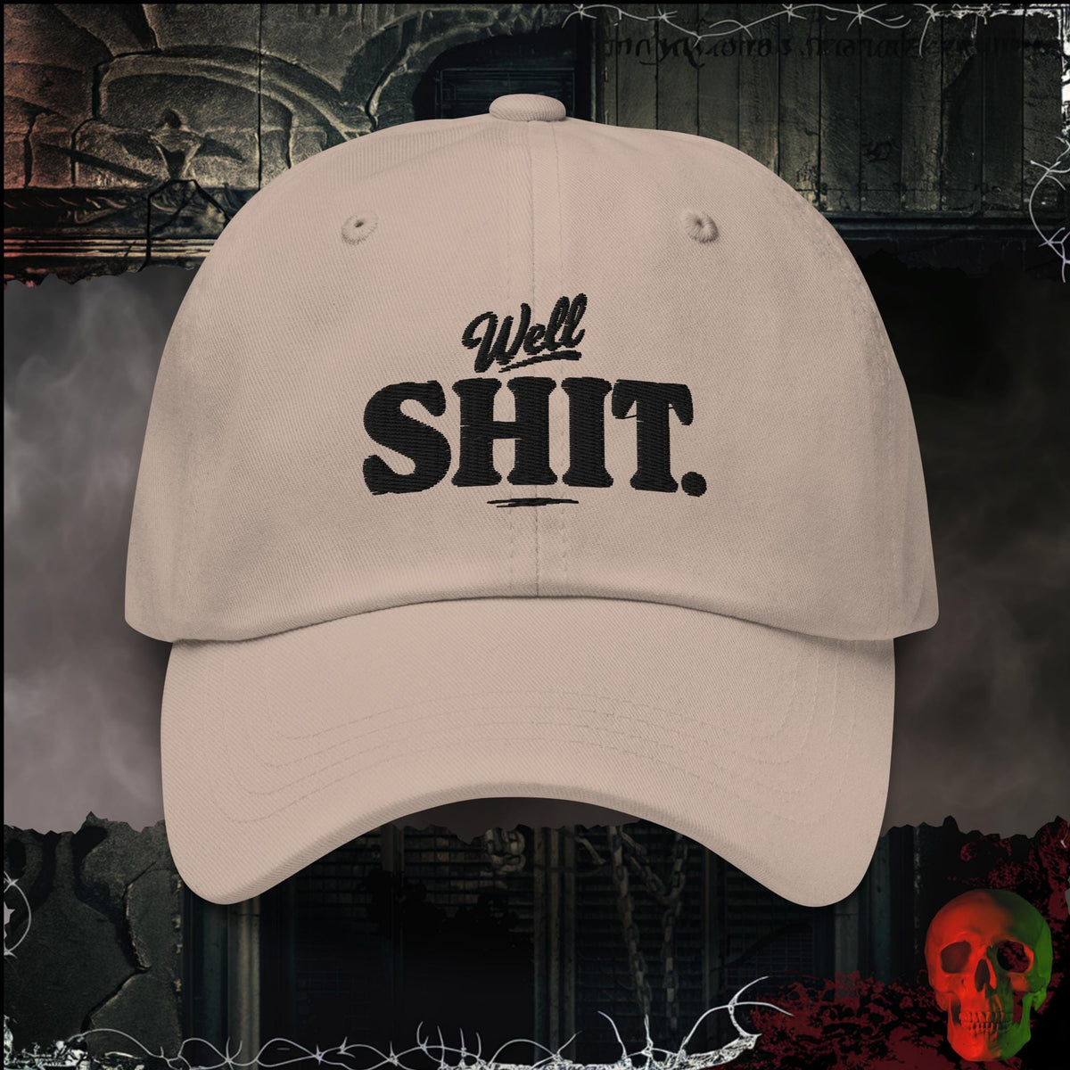 Hats Stone Well Shit Embroidered Hat | Rebel Ink Designs