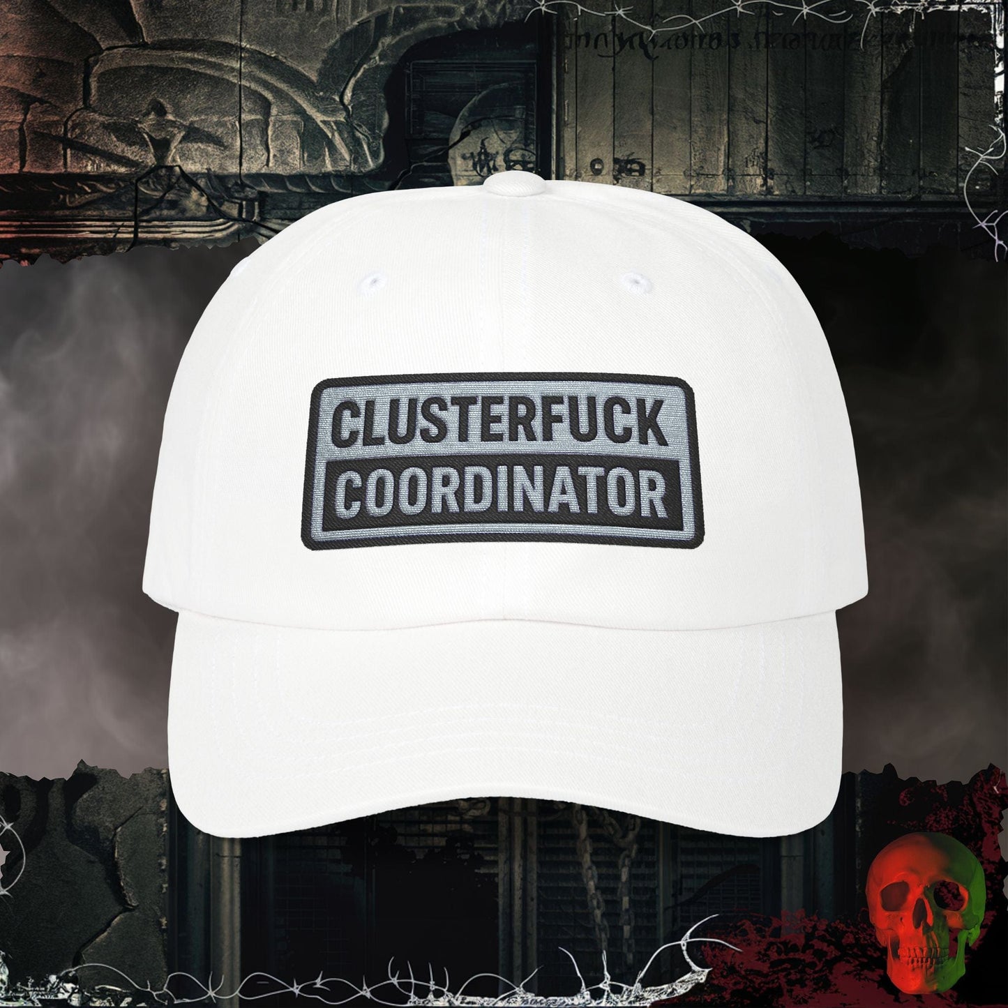 Hats White / One size Clusterf*ck Coordinator  Embroidered Hat
