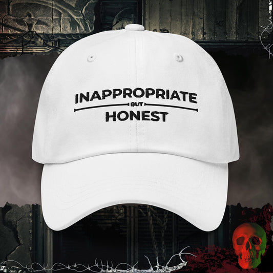 Hats White / One size Inappropriate But Honest Embroidered Hat