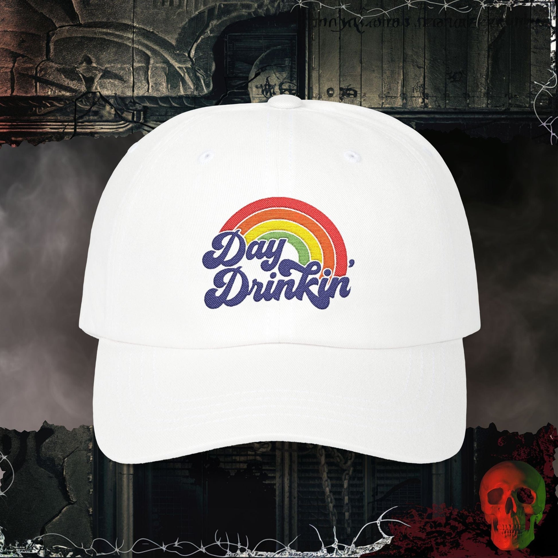 Hats White / One size Rainbow Day Drinkin’ Embroidered Hat