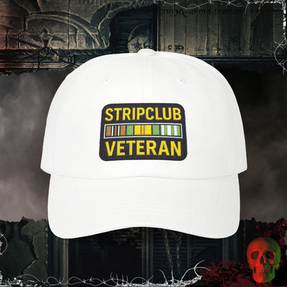 Hats White / One size Stripclub Veteran  Embroidered Hat