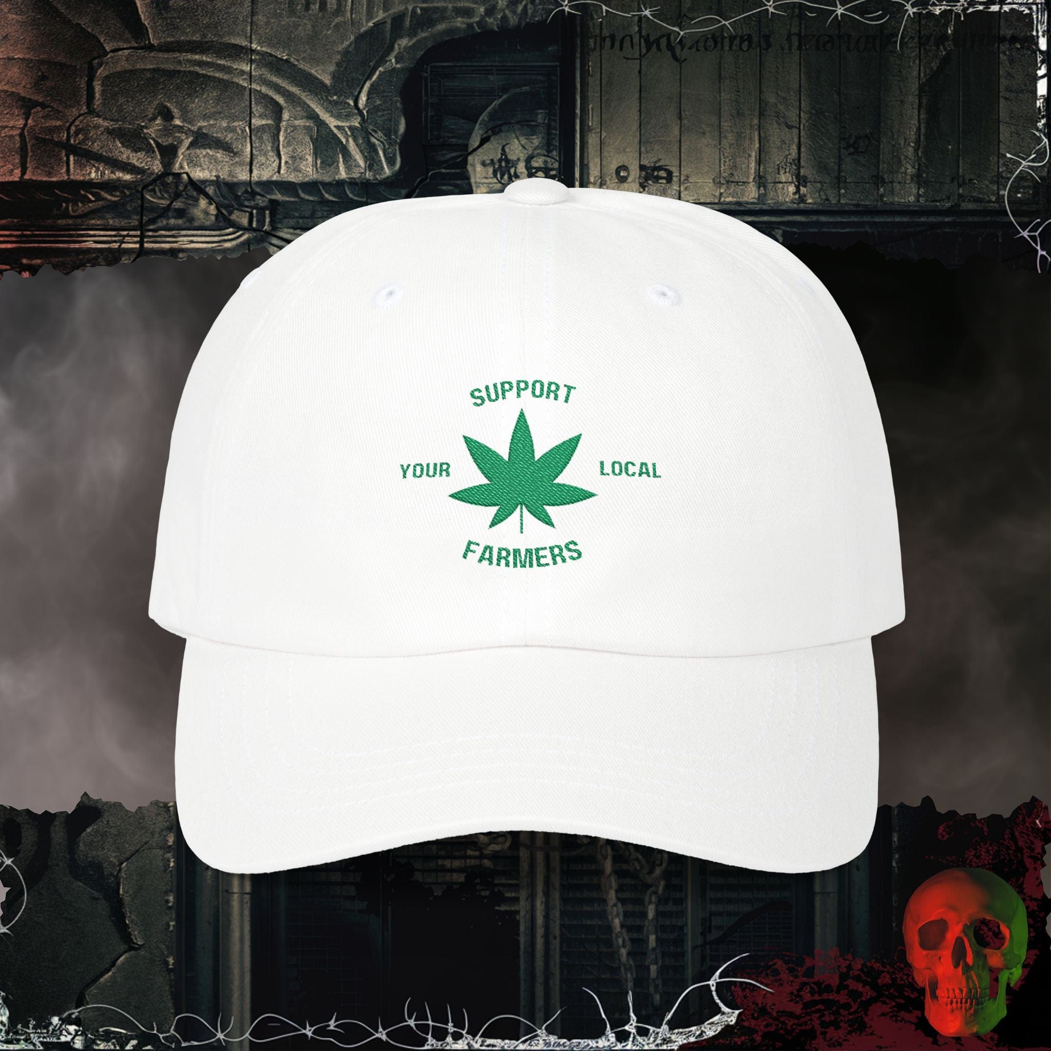 Hats White / One size Support Local Farmers Embroidered Hat