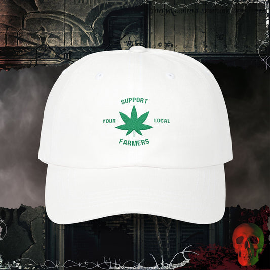 Hats White / One size Support Local Farmers Embroidered Hat