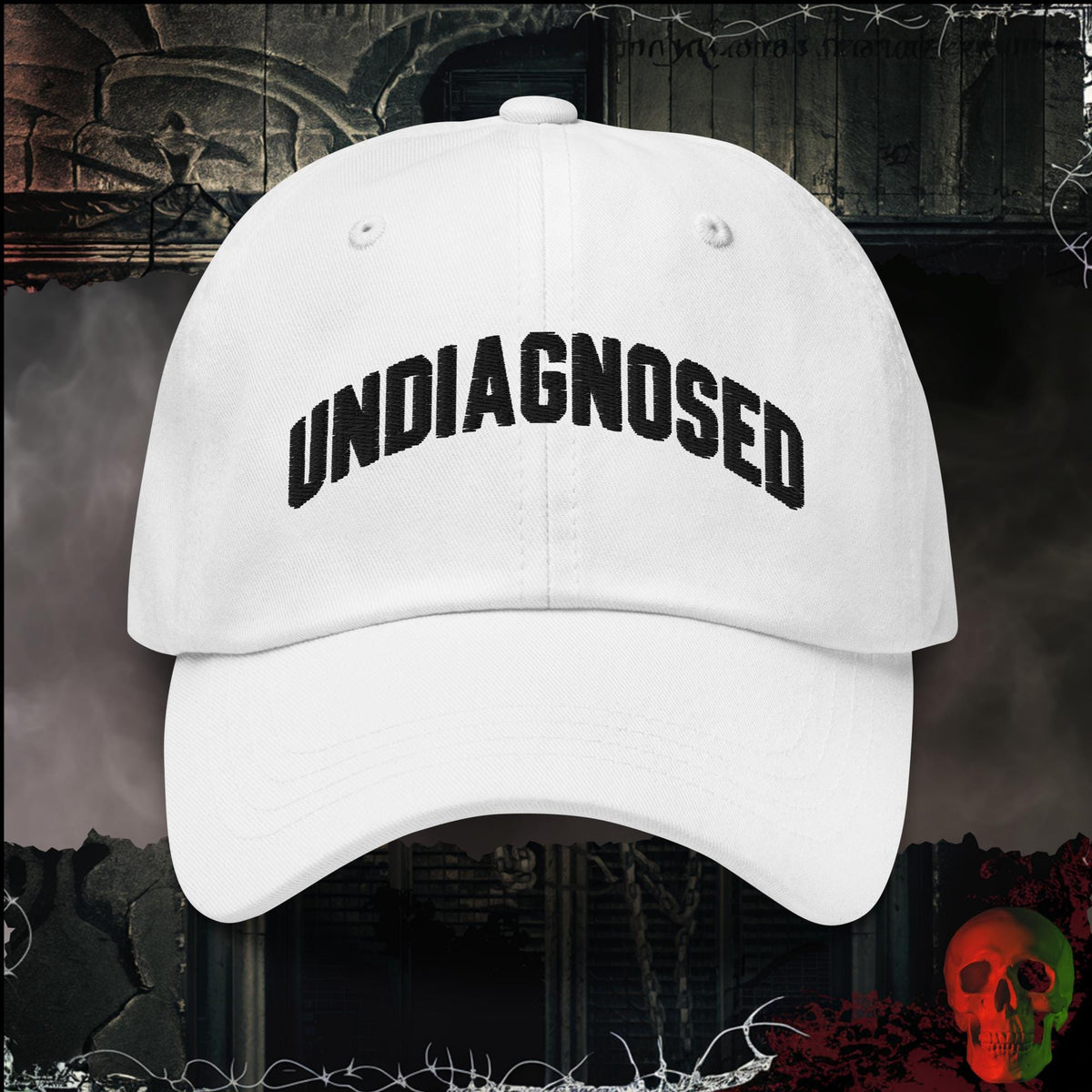 Hats White / One size Undiagnosed Embroidered Hat | Rebel Ink Designs