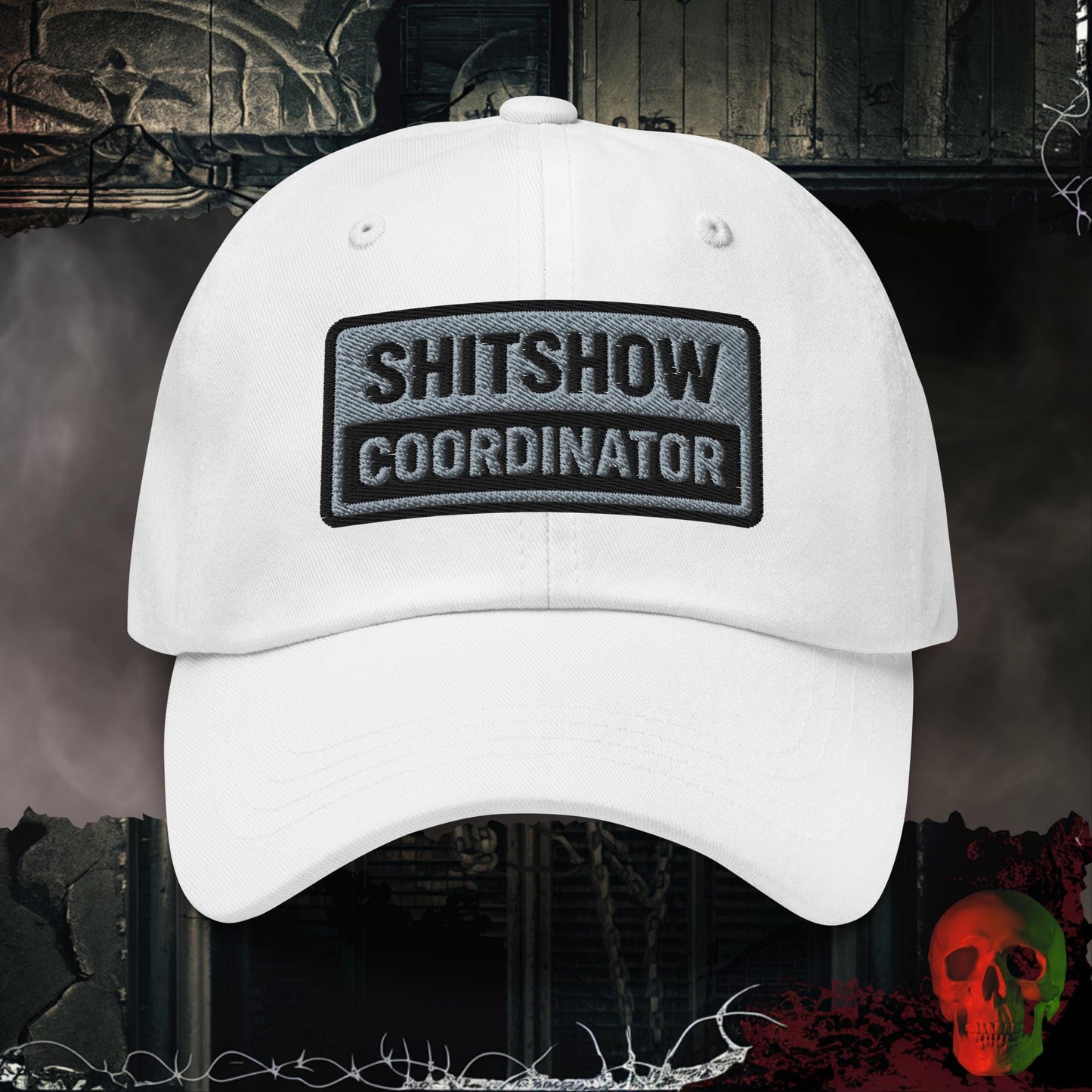 Hats White Sh!tshow Coordinator Embroidered Hat
