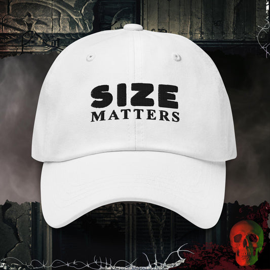Hats White Size Matters Embroidered Hat