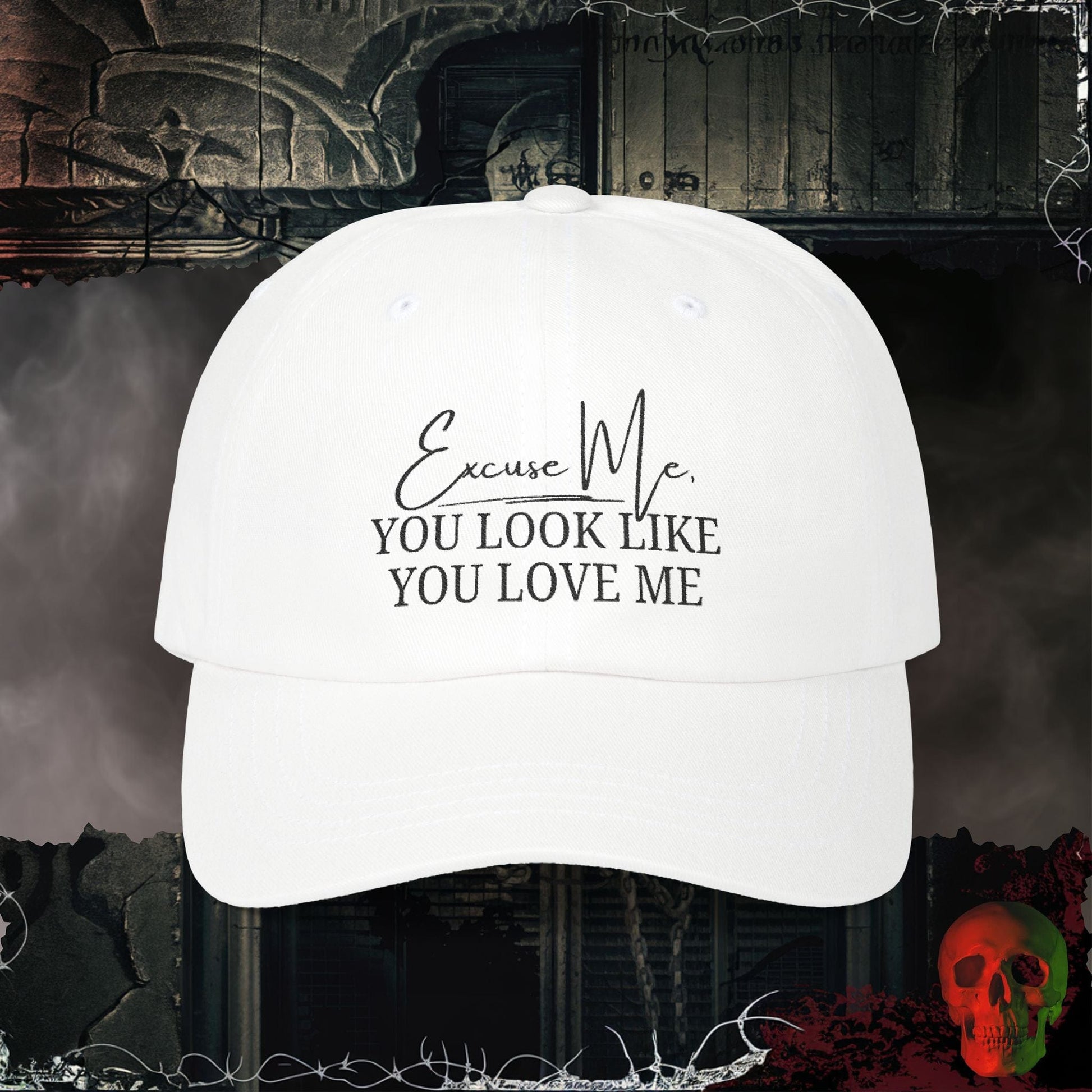 Hats White You Look Like You Love Me Embroidered Hat