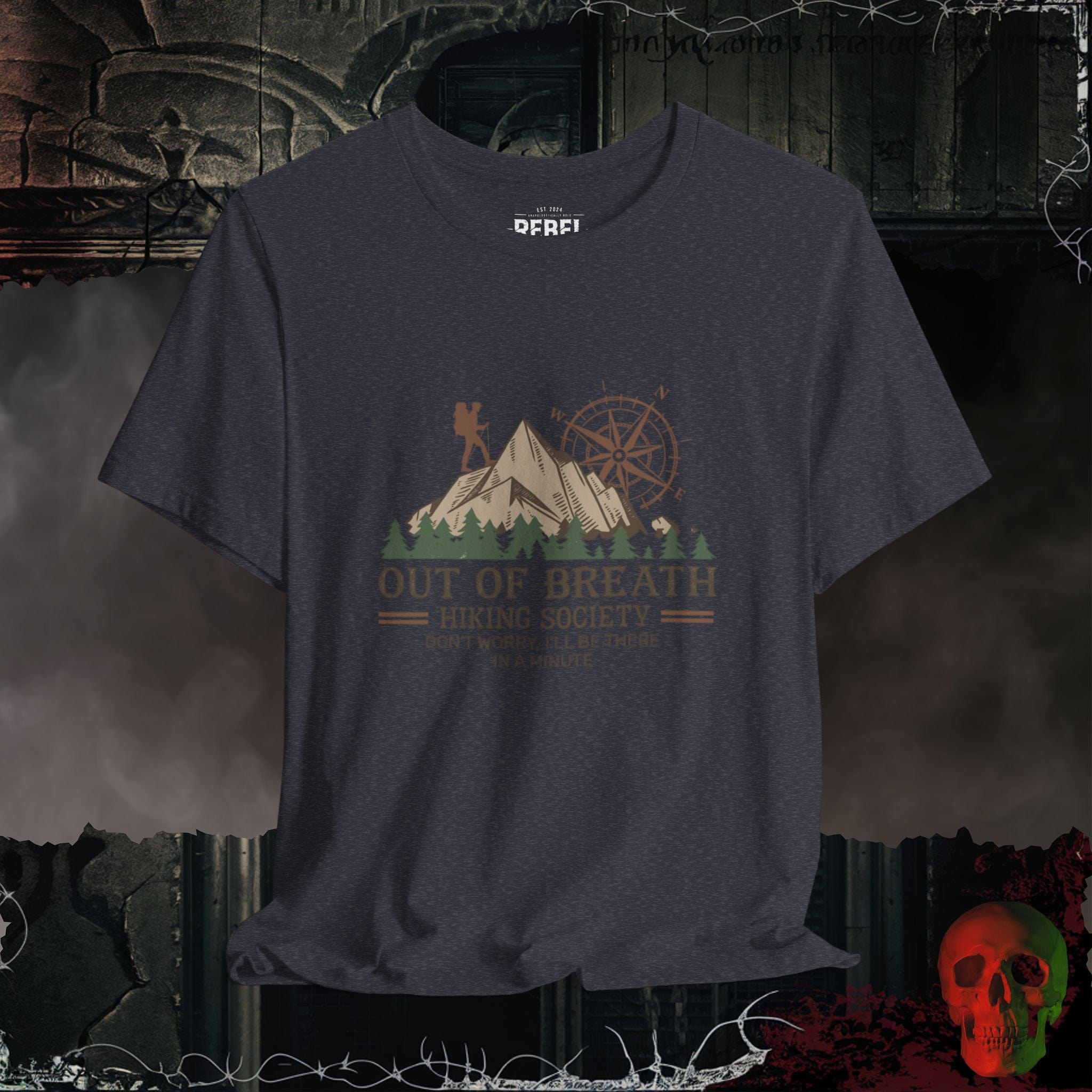 Heather Navy / S Out of Breath Hiking Society Tee
