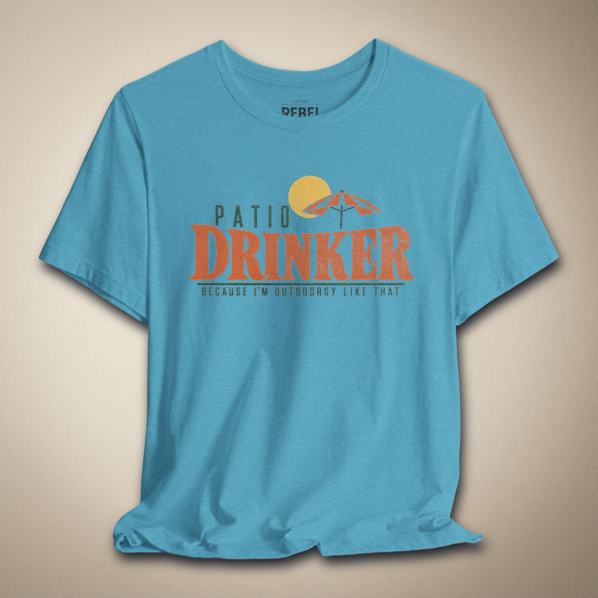 Outdoorsy Patio Drinker Graphic Tee | Rebel Ink Designs