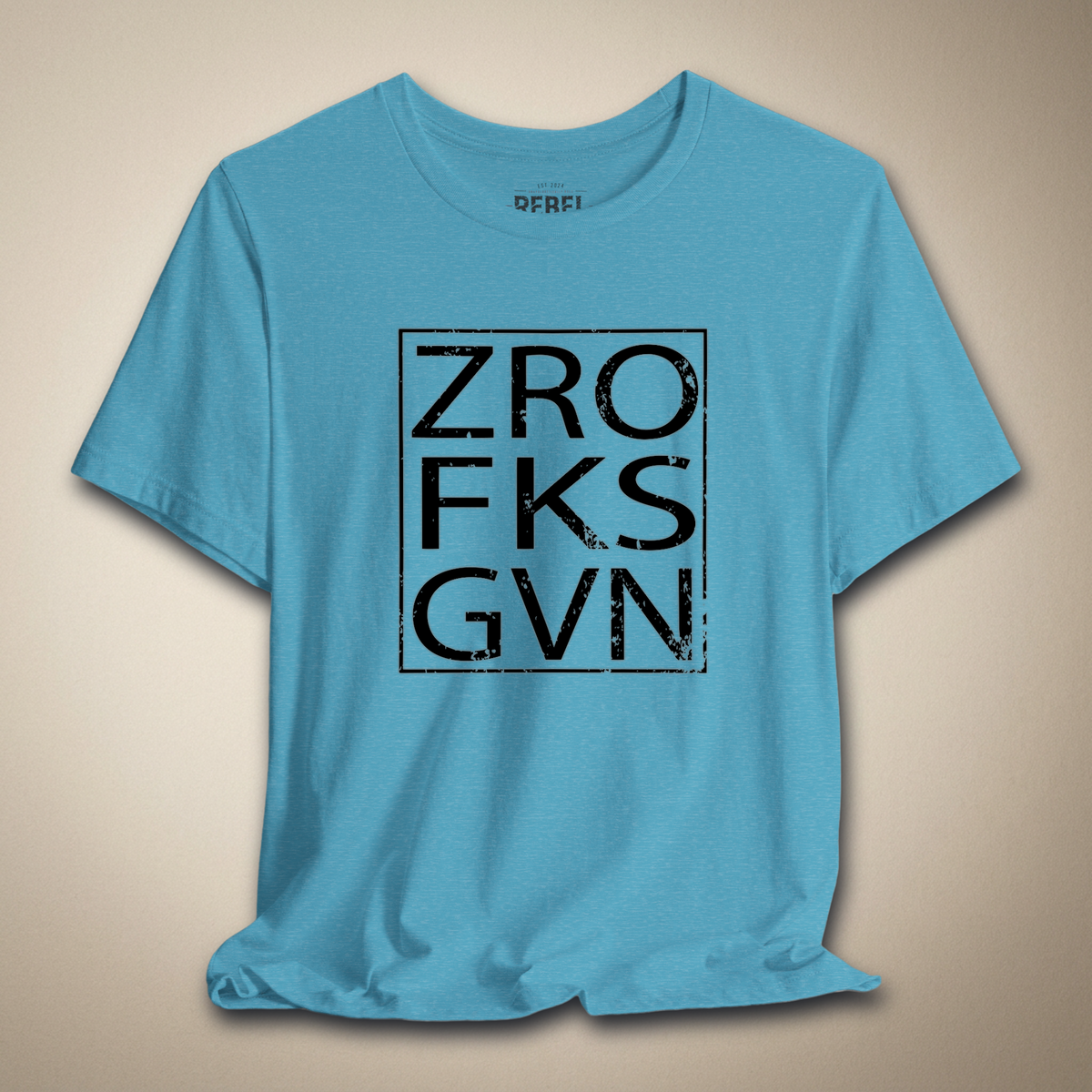 Zero Fks Given Graphic Tee | Rebel Ink Designs
