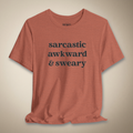 Sarcastic, Awkward & Sweary Graphic Tee | Rebel Ink Designs