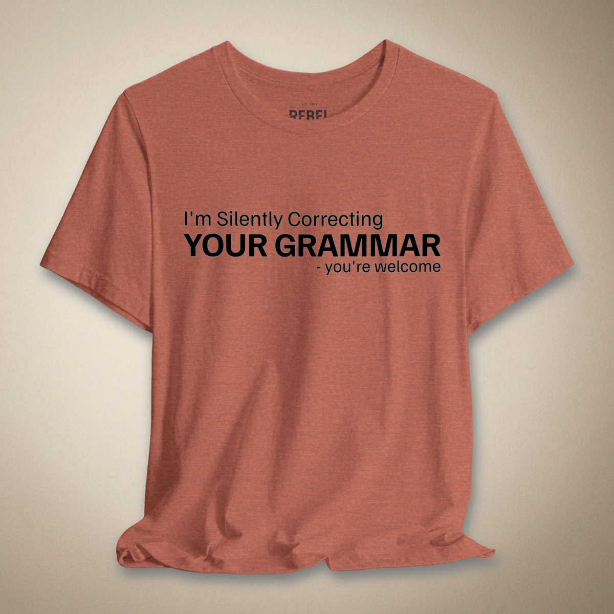Silently Judging Your Grammar Graphic Tee | Rebel Ink Designs